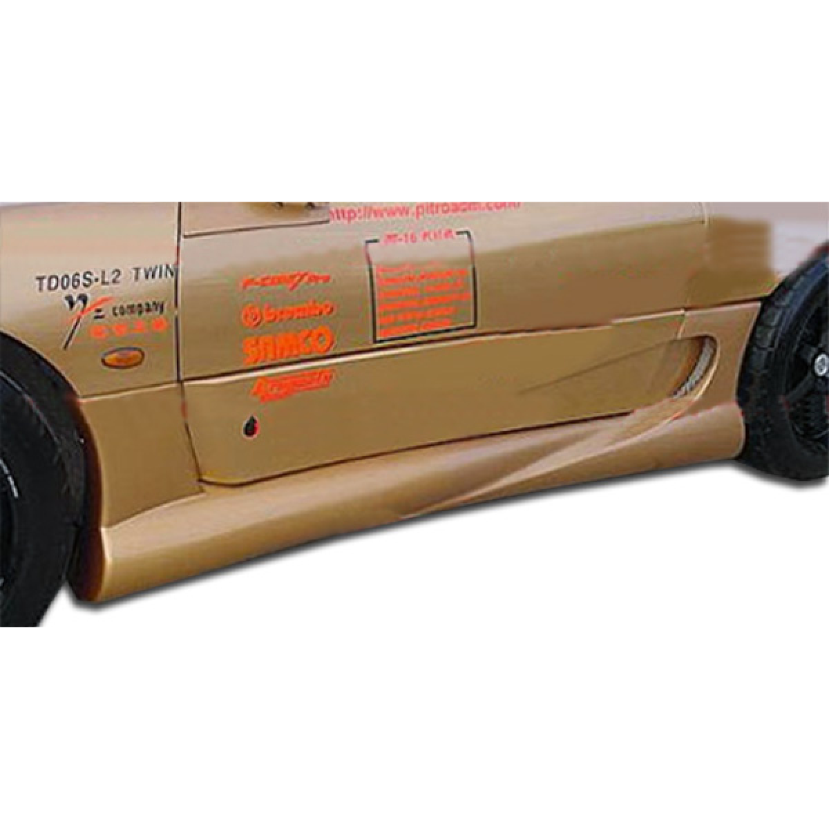 Modify your Dodge 3000GT 1991 with our Exterior/Side Skirts - Part viewed from a side angle