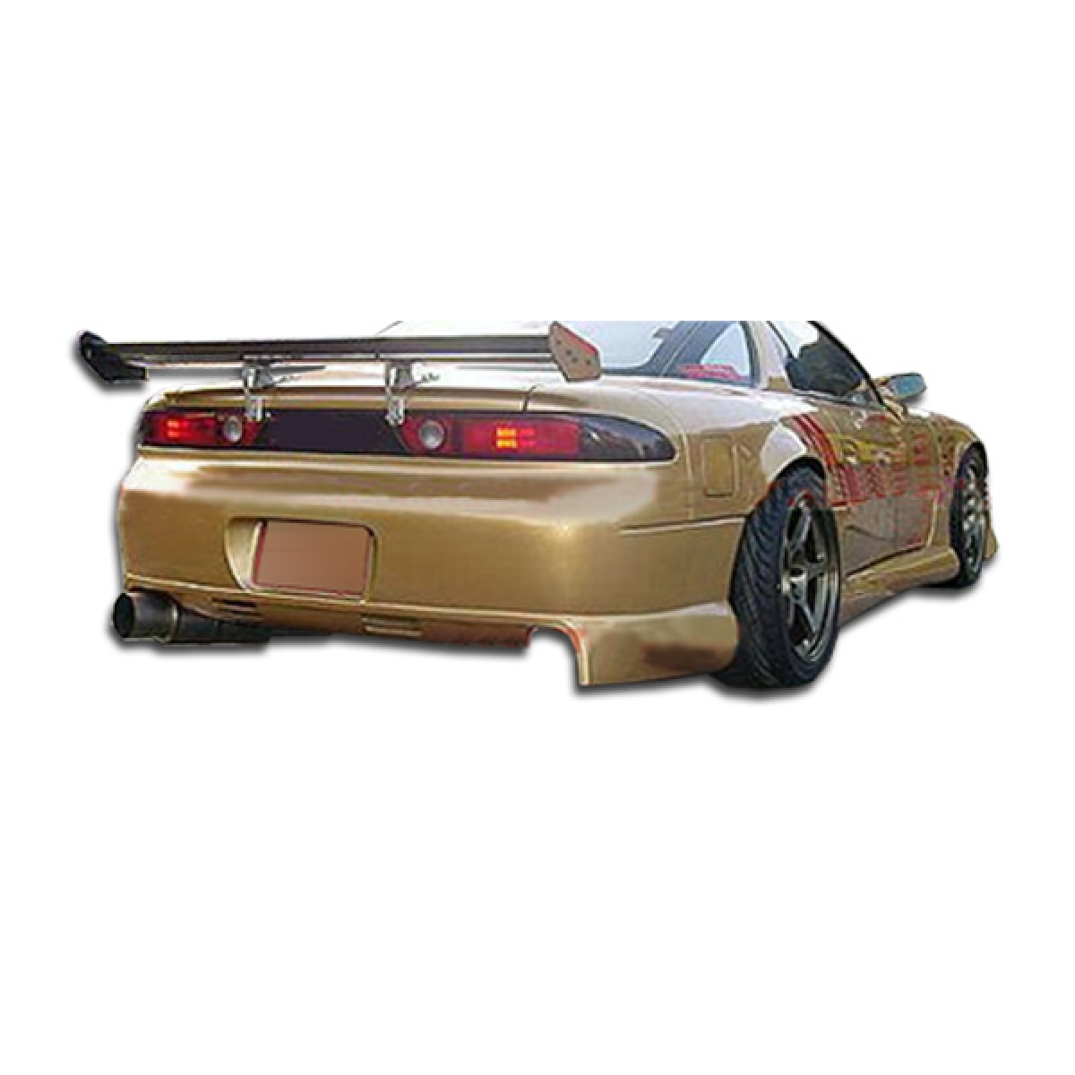 Modify your Mitsubishi 3000GT 1991 with our Exterior/Rear Bumpers or Lips - Viewed from slightly below rear angle