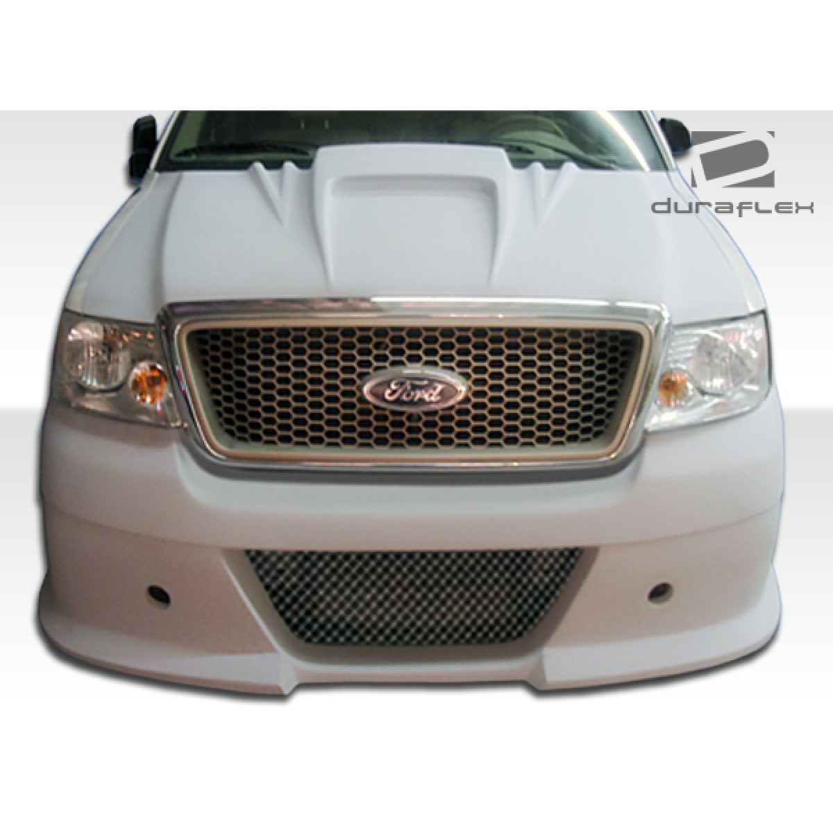 Modify your Ford F-150 2004 with our Exterior/Hoods - Front view of hood at a straight angle