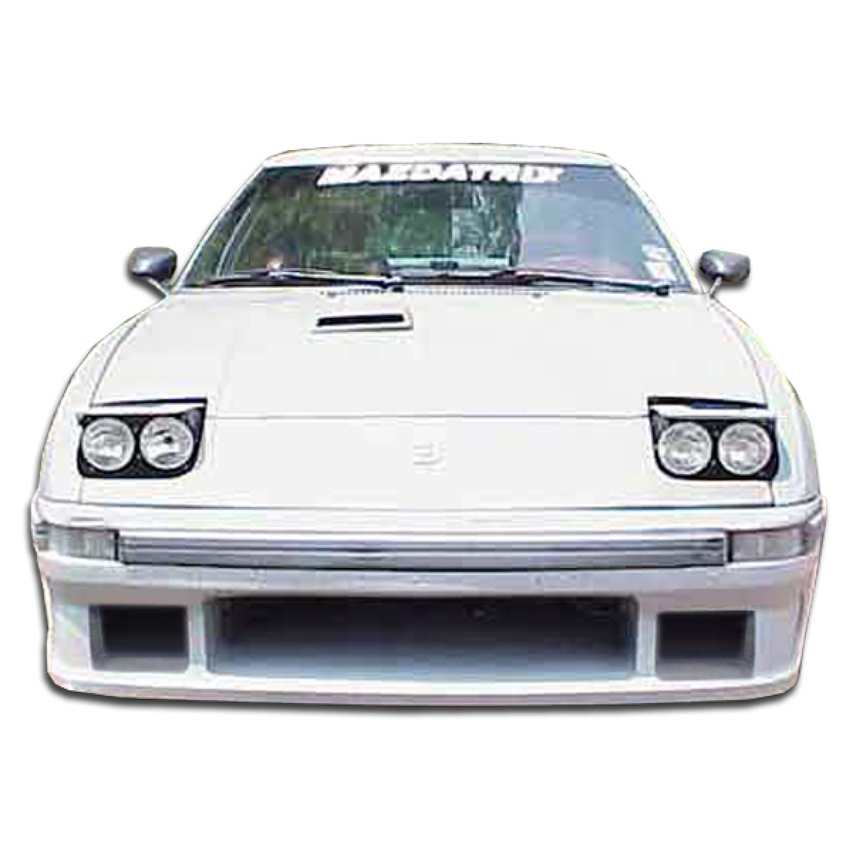 Modify your Mazda RX-7 1979 with our Exterior/Front Bumpers or Lips - Front view of white Mazda RX-7 car