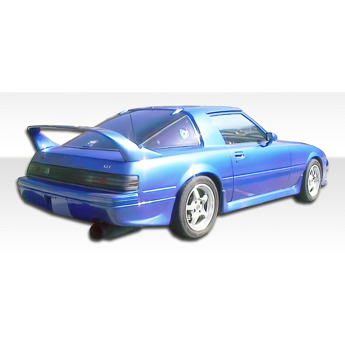 Modify your Mazda RX-7 1979 with our Exterior/Rear Bumpers or Lips - The image shows a rear angle view of a Mazda RX-7