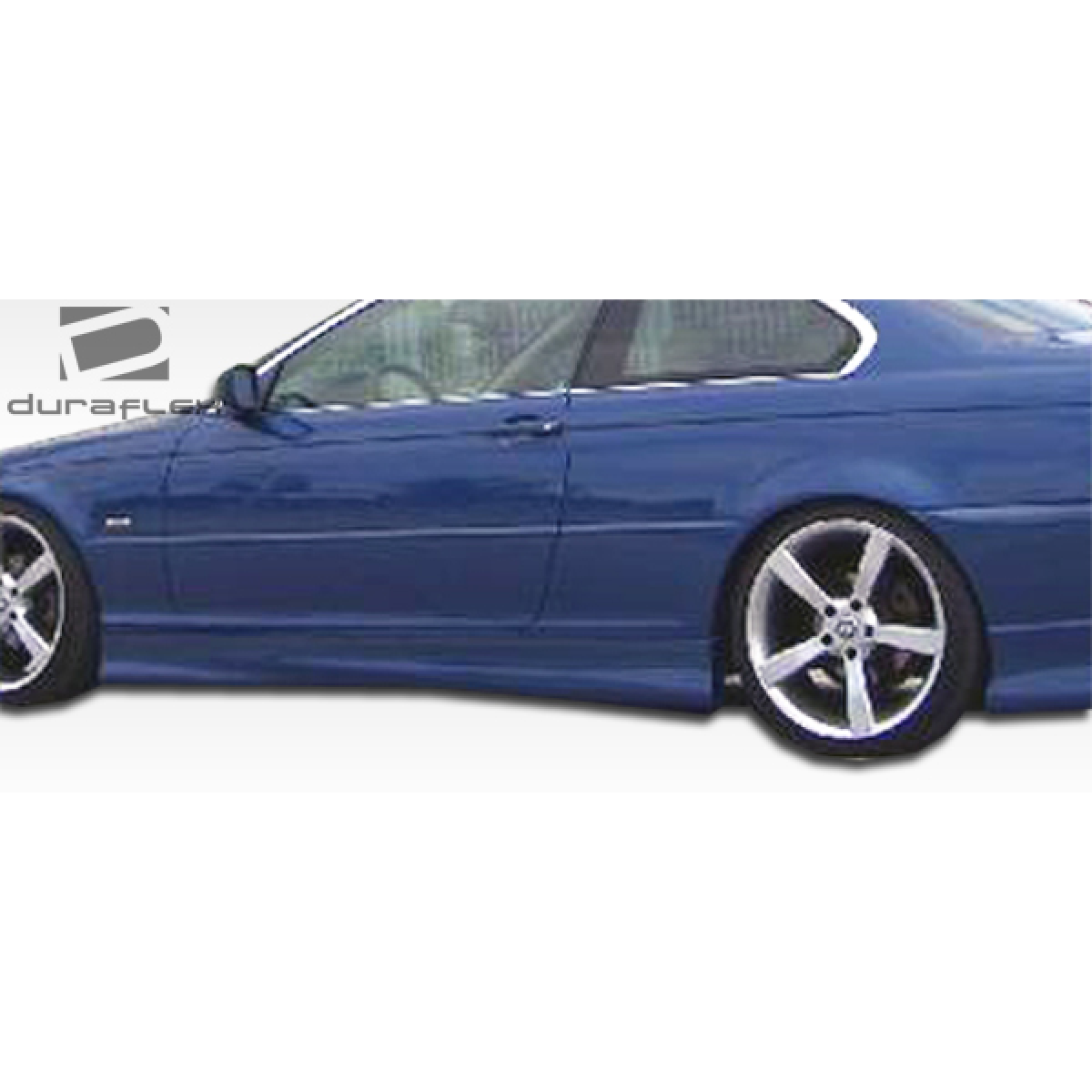 Modify your BMW 3-Series 1999 with our Exterior/Complete Body Kits - Side view showing side skirts from a low angle