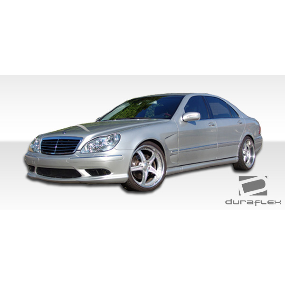 Modify your Mercedes-Benz S-Class 2000 with our Exterior/Front Bumpers or Lips - Front angle view of the vehicle