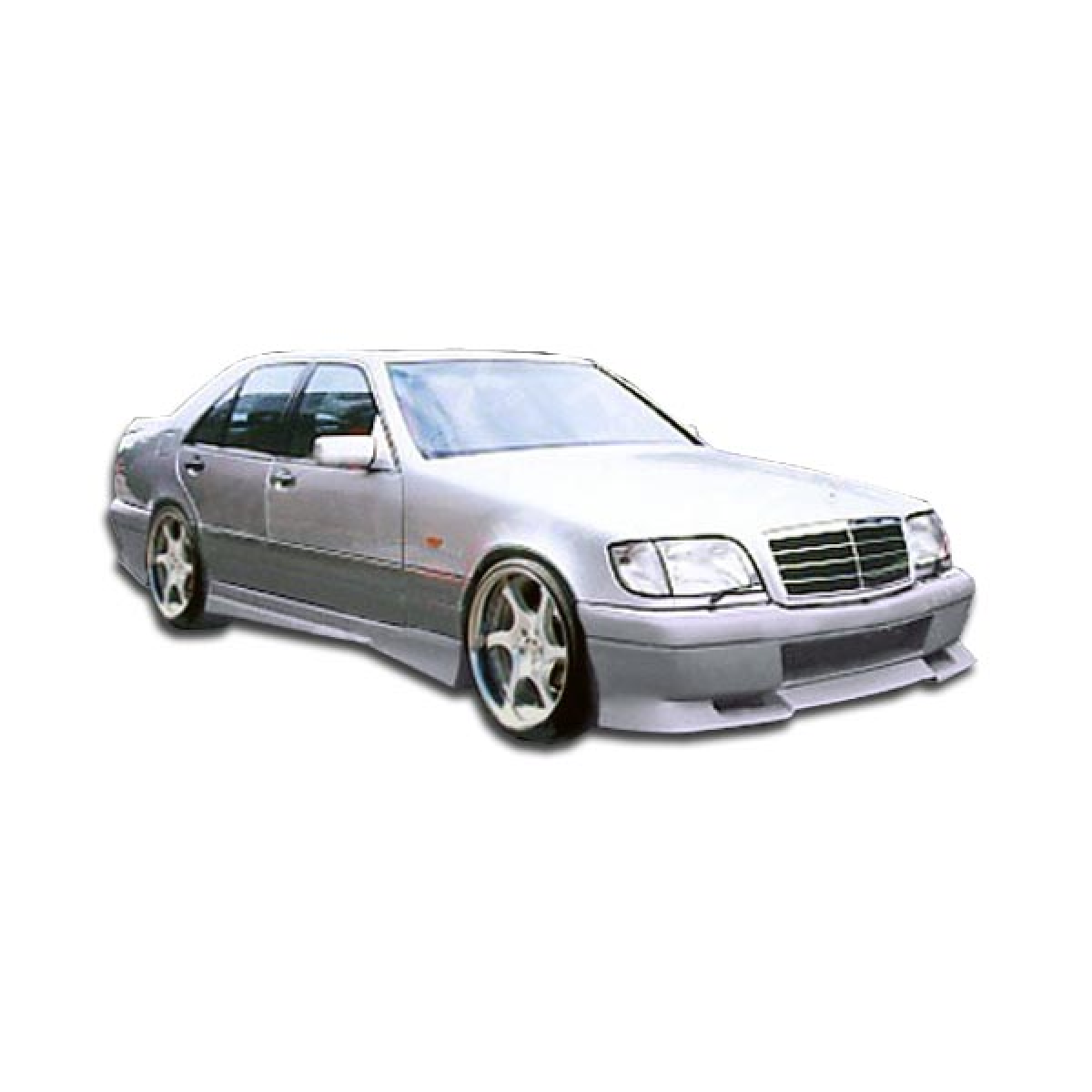 Modify your Mercedes-Benz S-Class 1992 with our Exterior/Front Bumpers or Lips - Front angle view of the vehicle