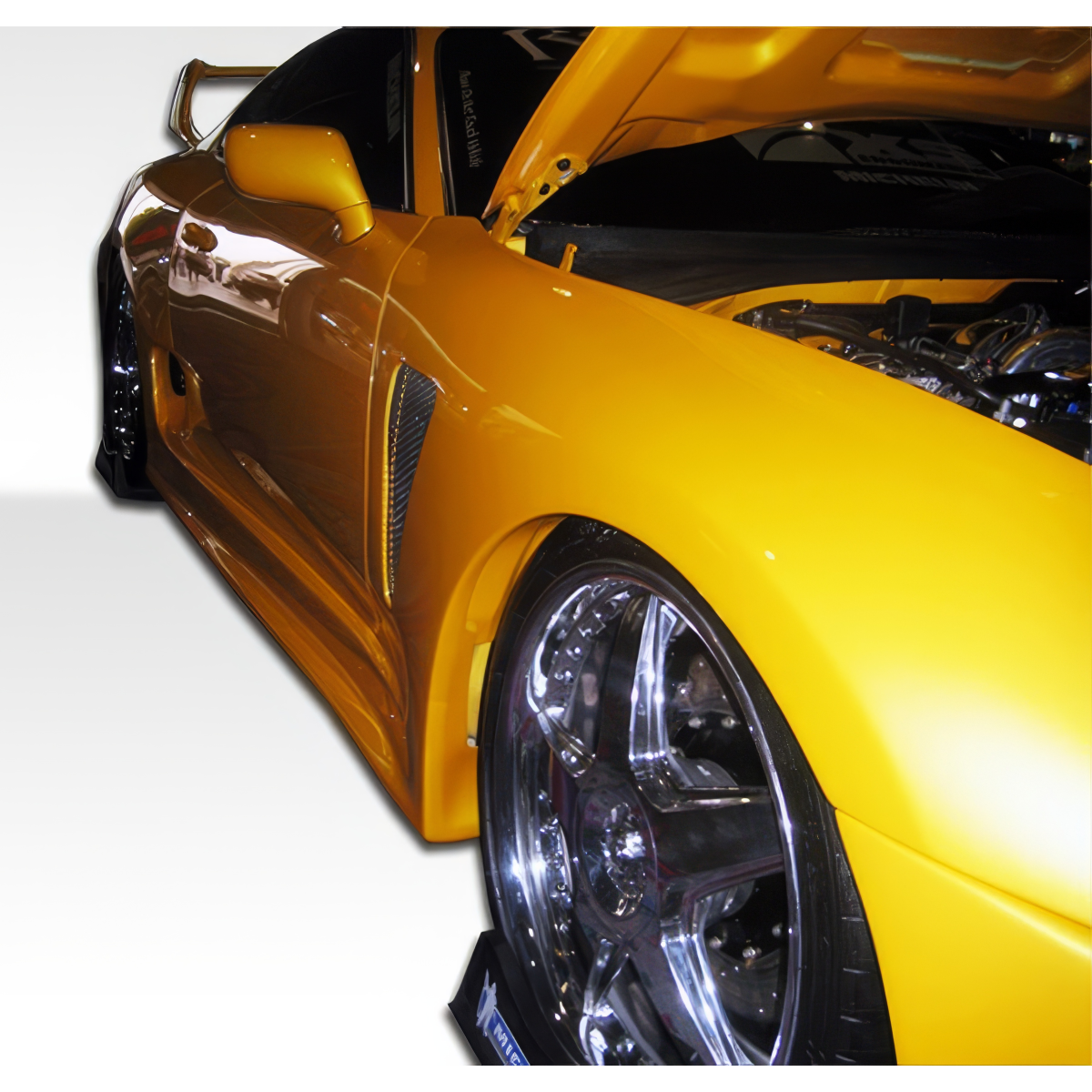 Modify your Toyota Supra 1993 with our Exterior/Complete Body Kits - The image shows the fender at a low angle