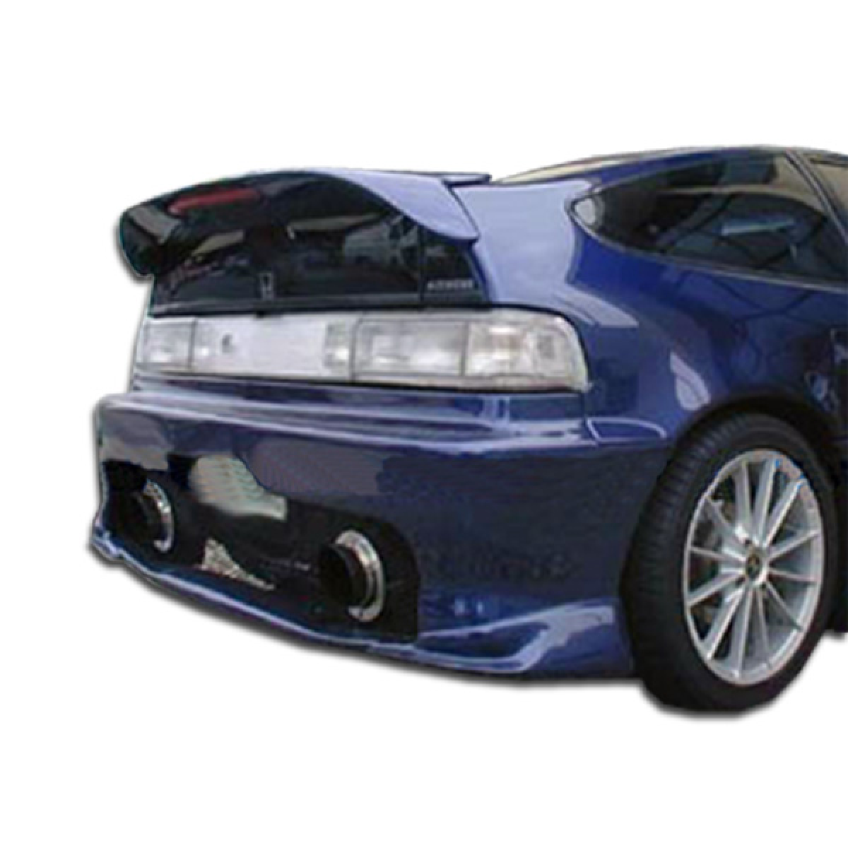 Modify your Honda CRX 1988 with our Exterior/Wings - Rear angle showing trunk lid spoiler on Honda CRX