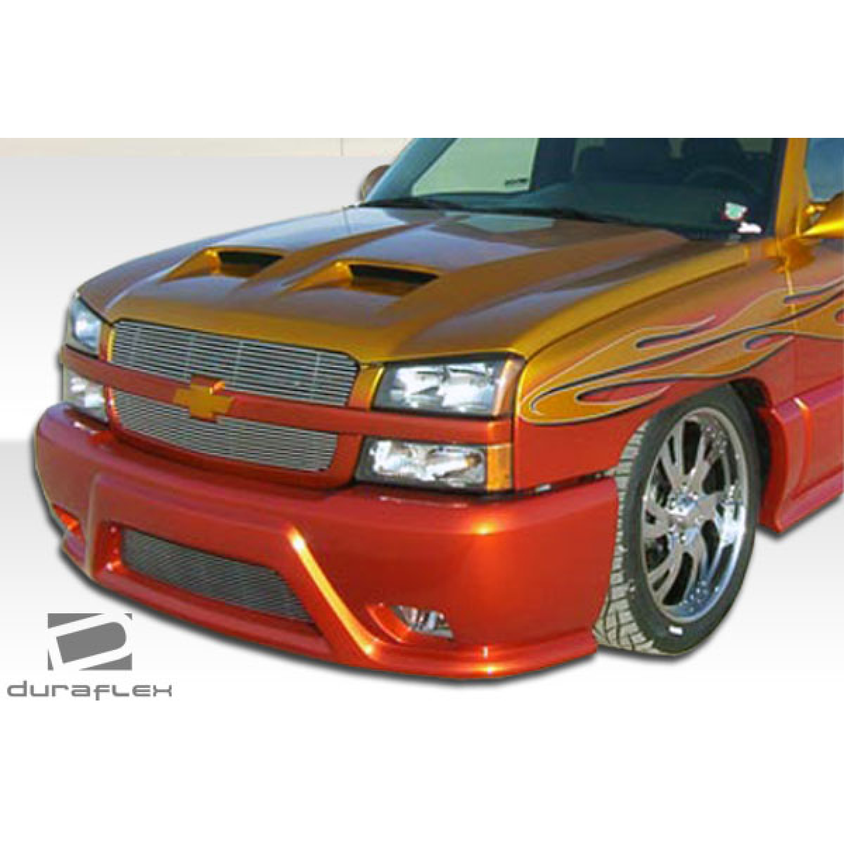 Modify your Chevrolet Avalanche 2003 with our Exterior/Front Bumpers or Lips - Front view at slight angle showcasing exterior details