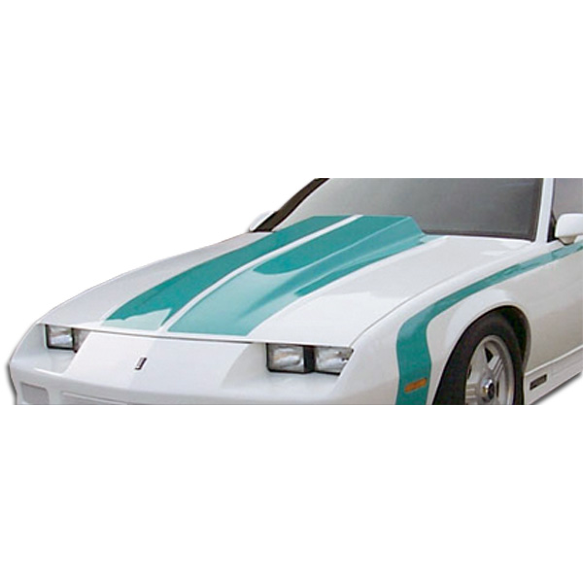 Modify your Chevrolet Camaro 1982 with our Exterior/Hoods - Part is viewed from a slight angle front left