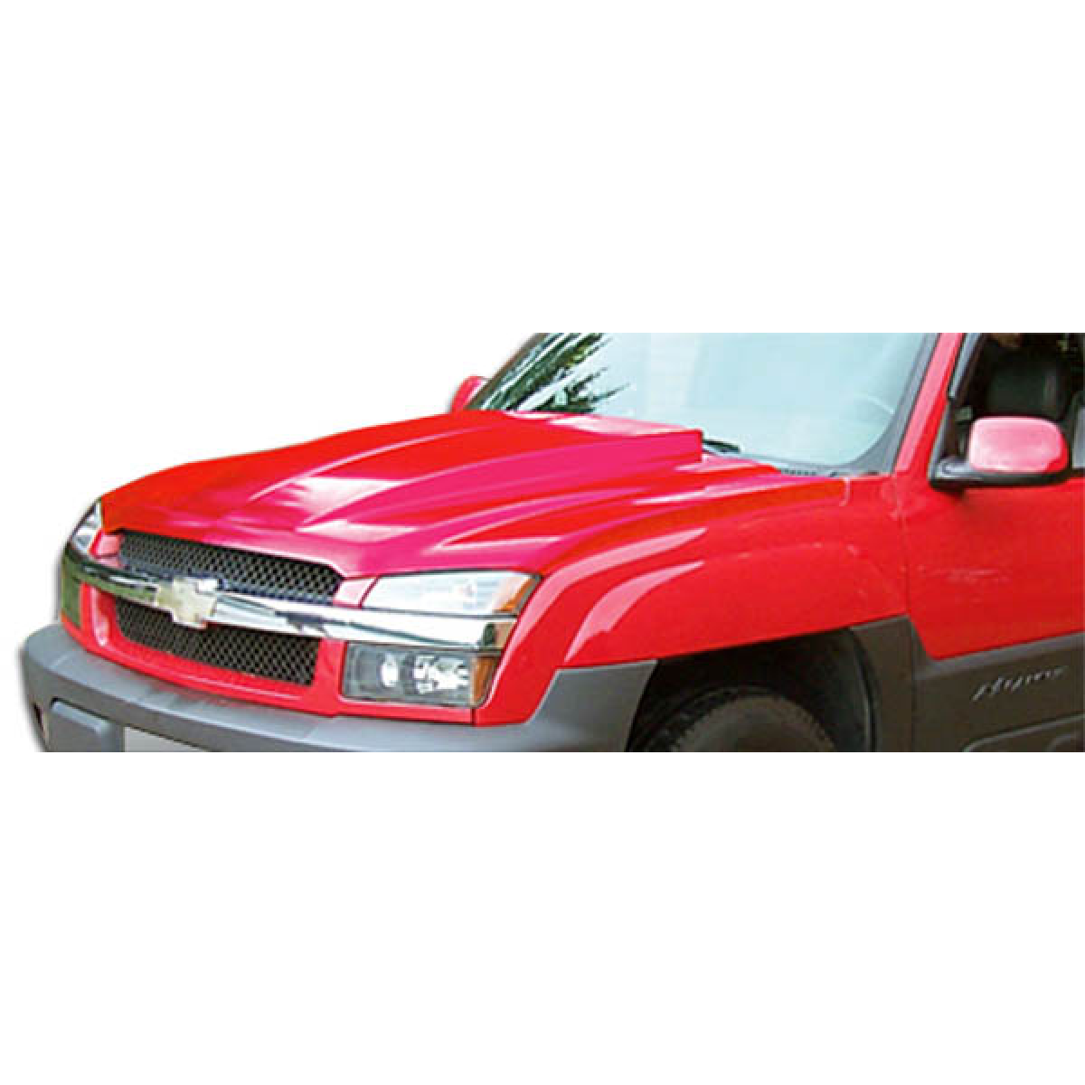 Modify your Chevrolet Avalanche 2002 with our Exterior/Hoods - Front and slightly elevated angle view of hood