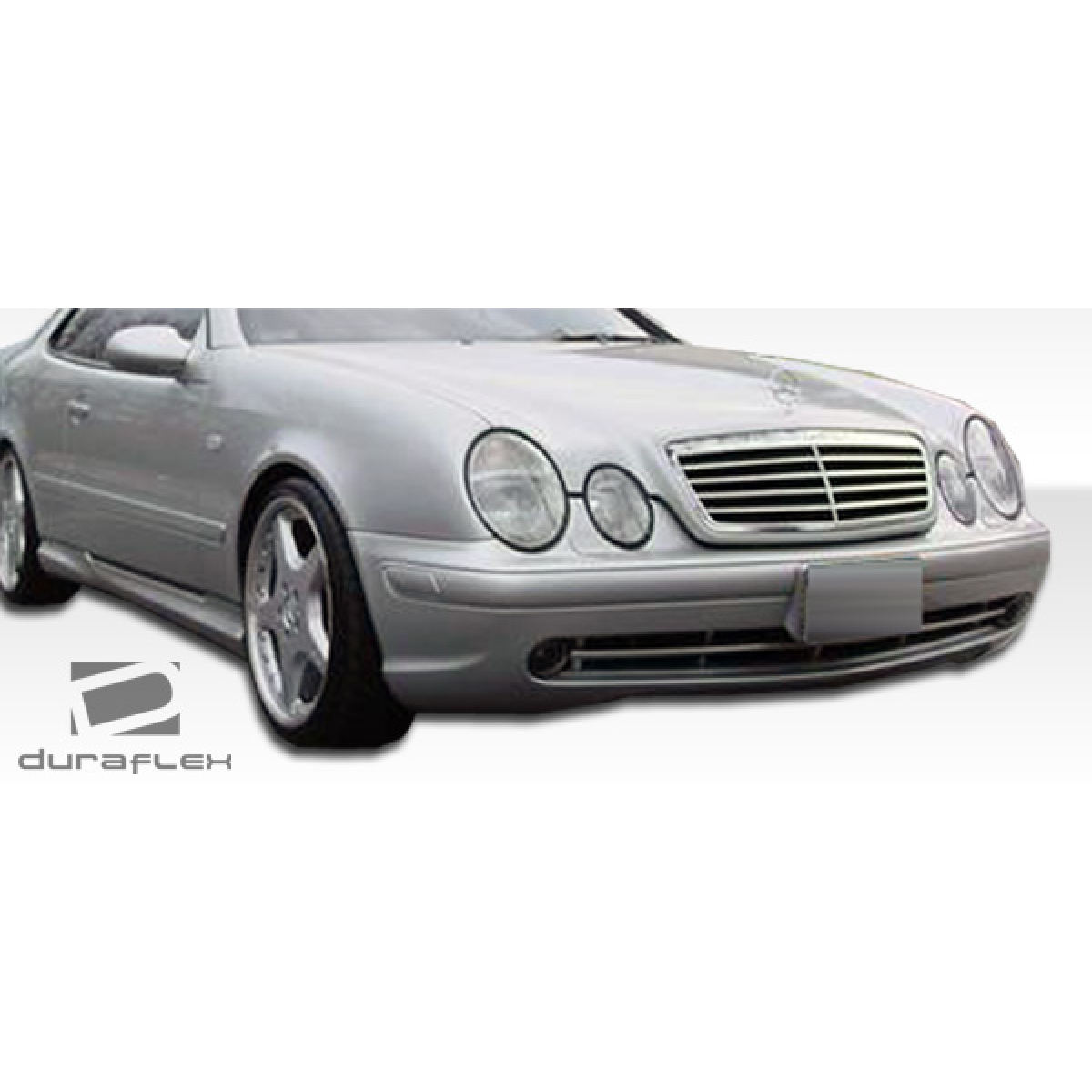 Modify your Mercedes-Benz CLK-Class 1998 with our Exterior/Front Bumpers or Lips - Front angle of vehicle showcasing the bumper design