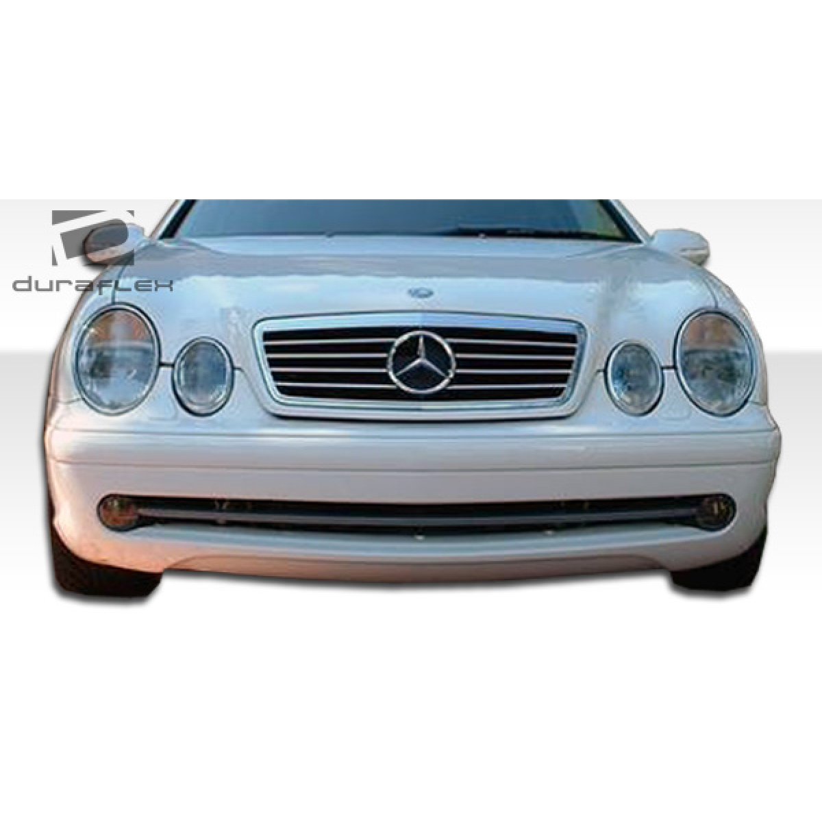 Modify your Mercedes-Benz CLK-Class 1998 with our Exterior/Front Bumpers or Lips - Front view of vehicle at eye level angle