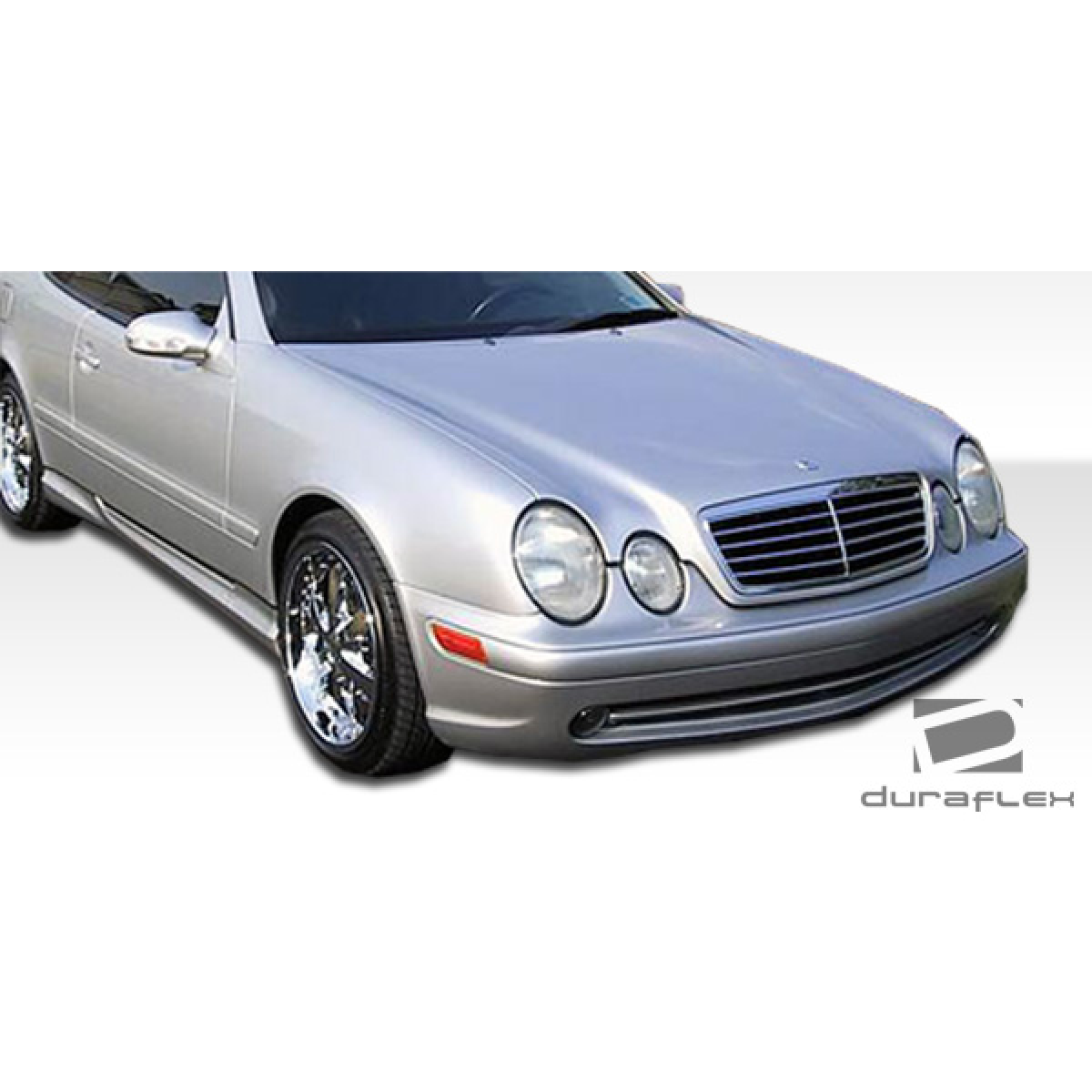 Modify your Mercedes-Benz CLK-Class 1998 with our Exterior/Side Skirts - Front quarter angle view of the car part