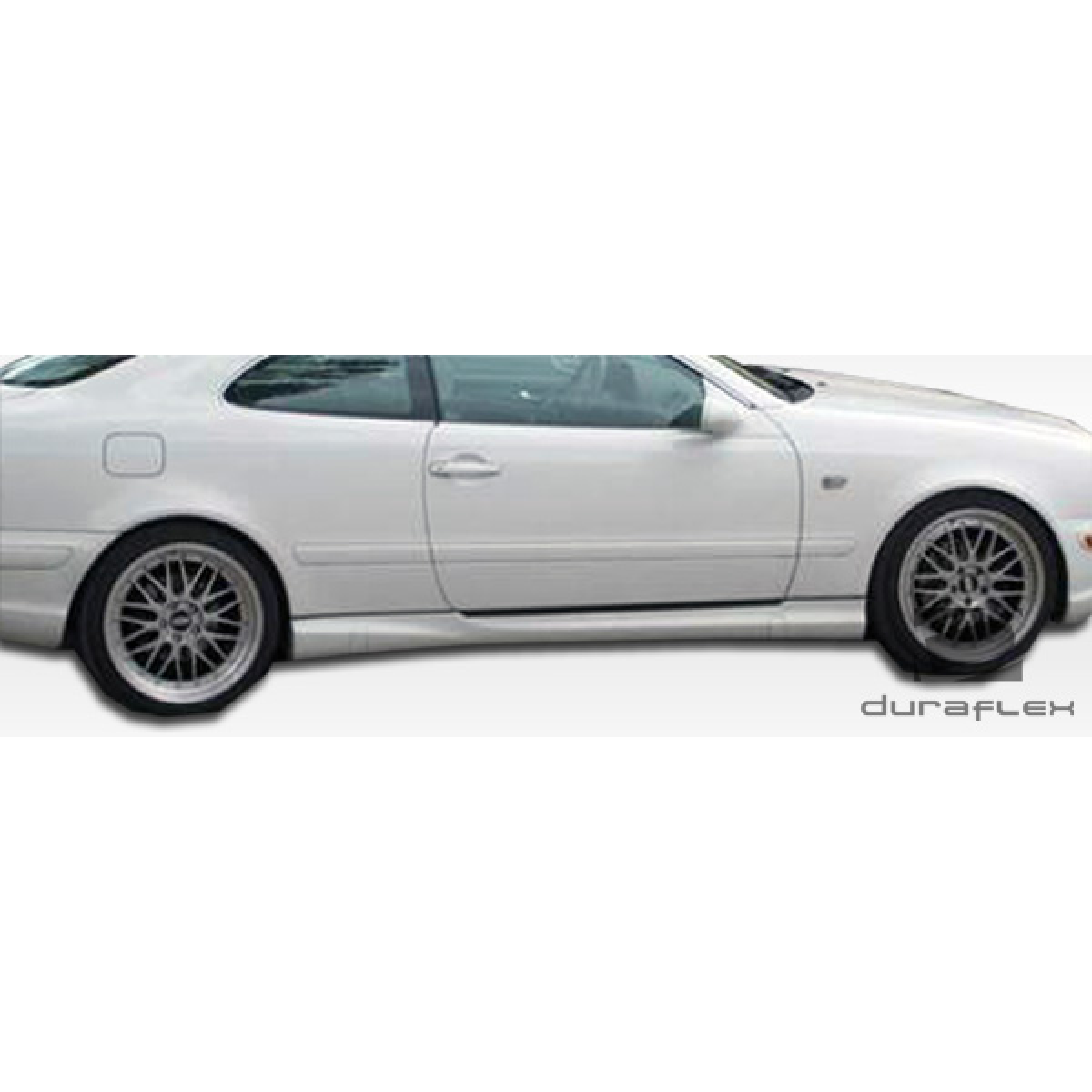 Modify your Mercedes-Benz CLK-Class 1998 with our Exterior/Side Skirts - Side view of vehicle showing part at 45 degree angle