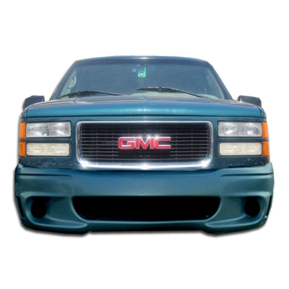 Modify your Chevrolet Pickup 1988 with our Exterior/Front Bumpers or Lips - Front view of the vehicle at a straight angle