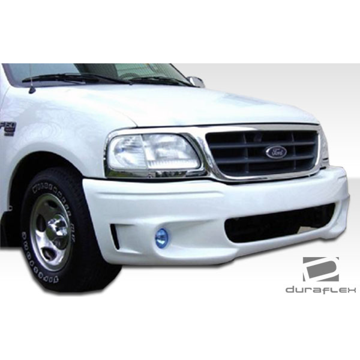 Modify your Ford F-150 1999 with our Exterior/Front Bumpers or Lips - Front angle view of a Ford F150 bumper