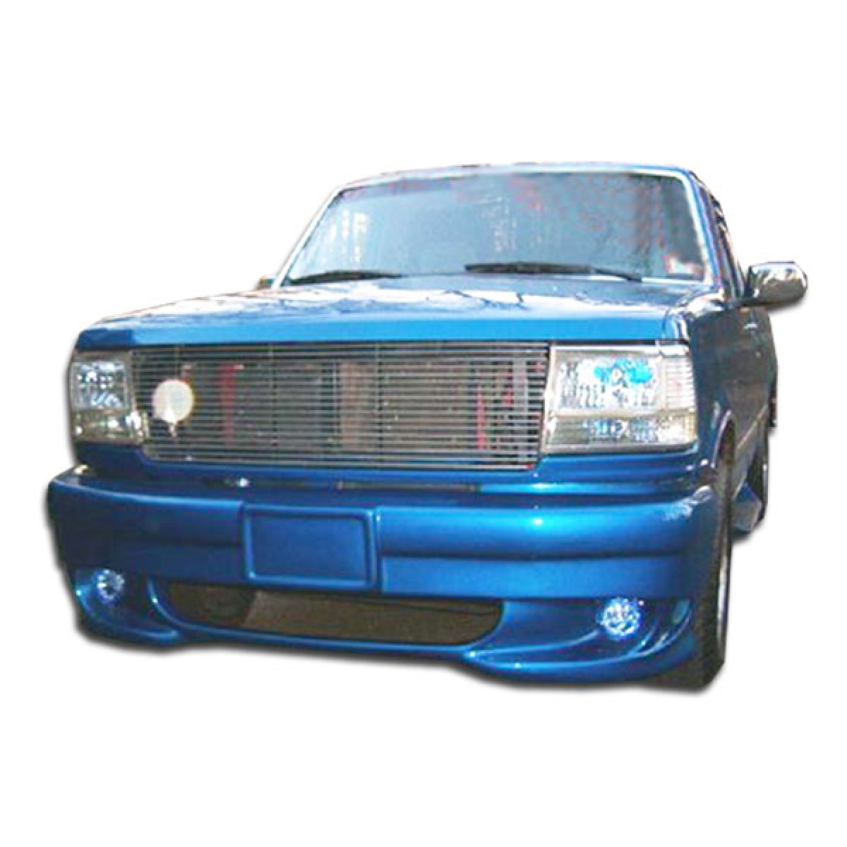 Modify your Ford F-150 1992 with our Exterior/Front Bumpers or Lips - Front view of vehicle at eye level angle