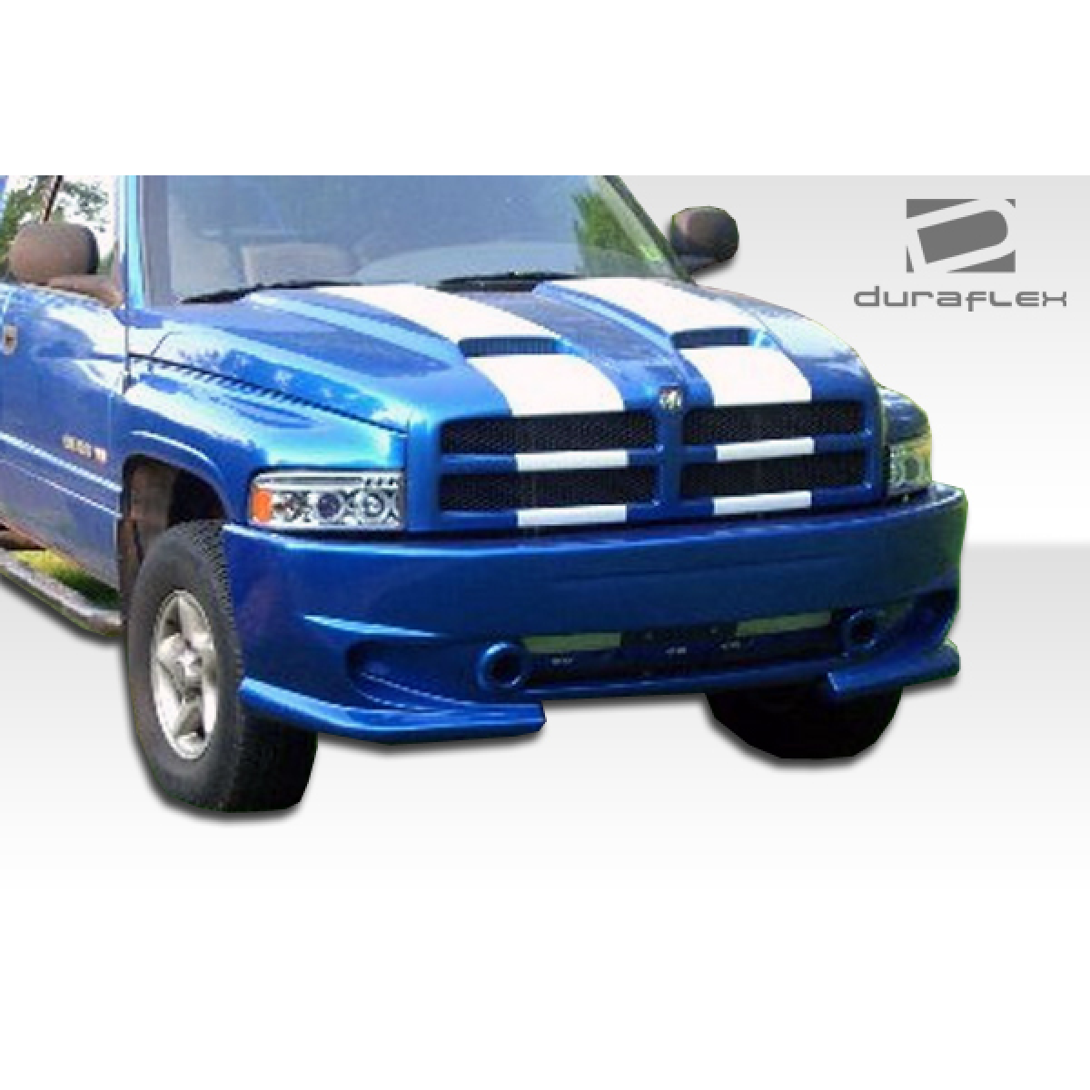 Modify your Dodge Ram 1994 with our Exterior/Front Bumpers or Lips - Front angle view of Dodge Ram bumper