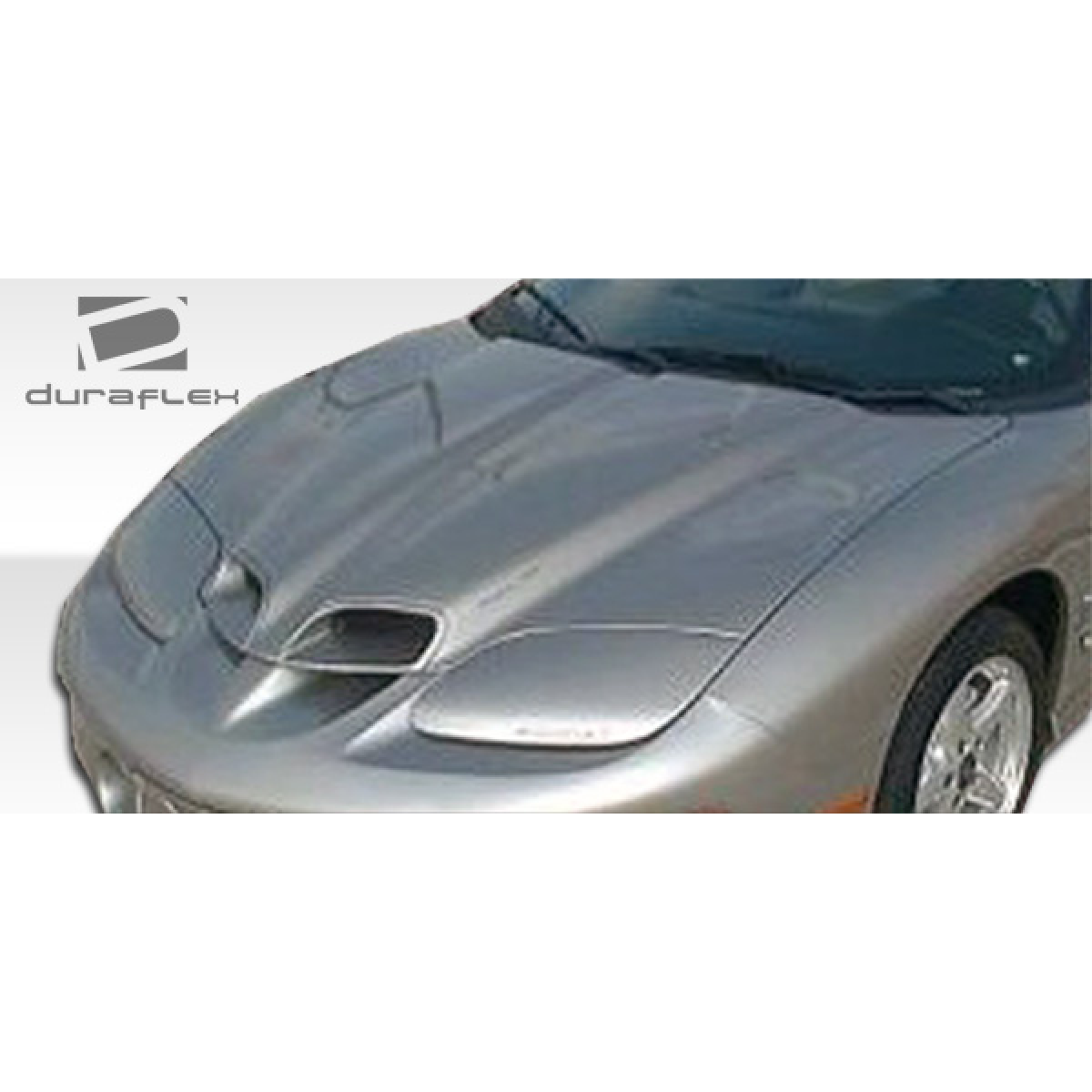 Modify your Pontiac Firebird 1998 with our Exterior/Hoods - Angle shows the front hood view of the vehicle