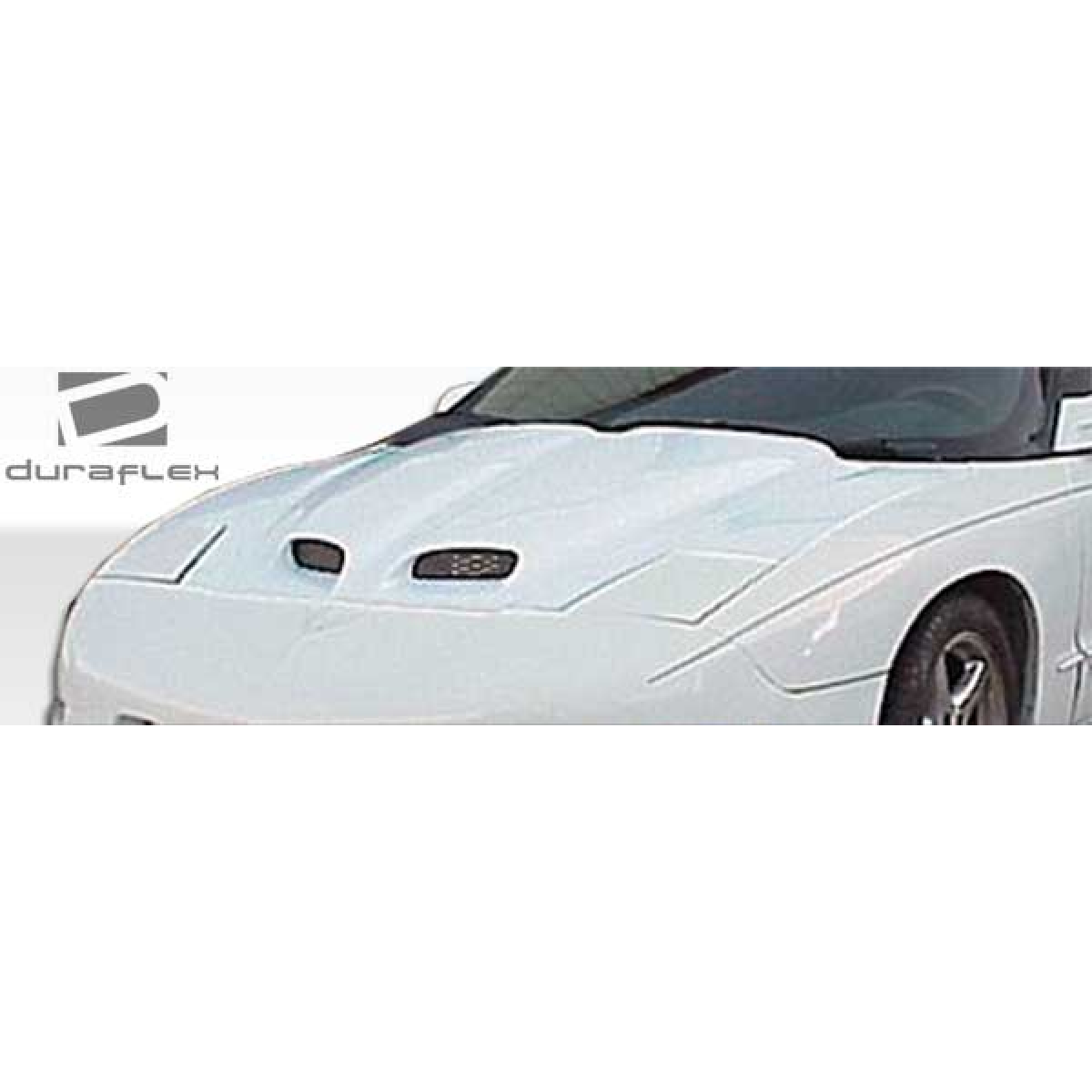 Modify your Pontiac Firebird 1993 with our Exterior/Hoods - Front three quarter angle view of hood