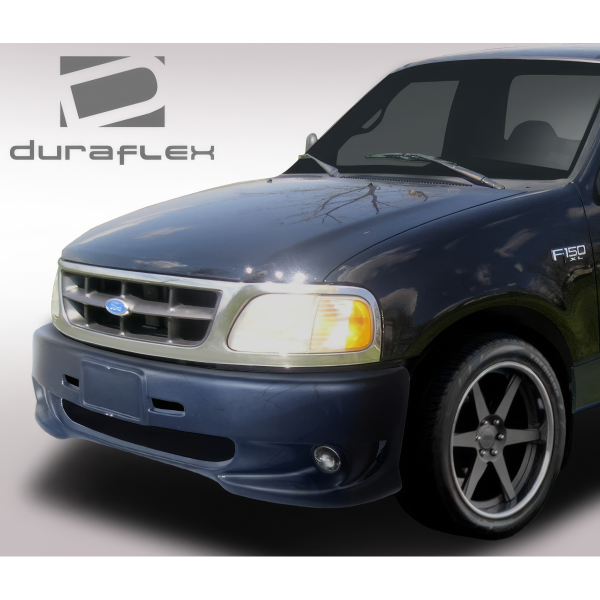 Modify your Ford F-150 1997 with our Exterior/Front Bumpers or Lips - Front angle view of the vehicle part