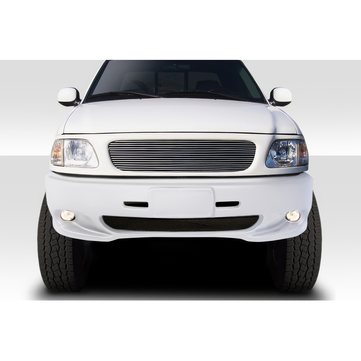 Modify your Ford F-150 1997 with our Exterior/Front Bumpers or Lips - Front view angle of vehicle exterior part