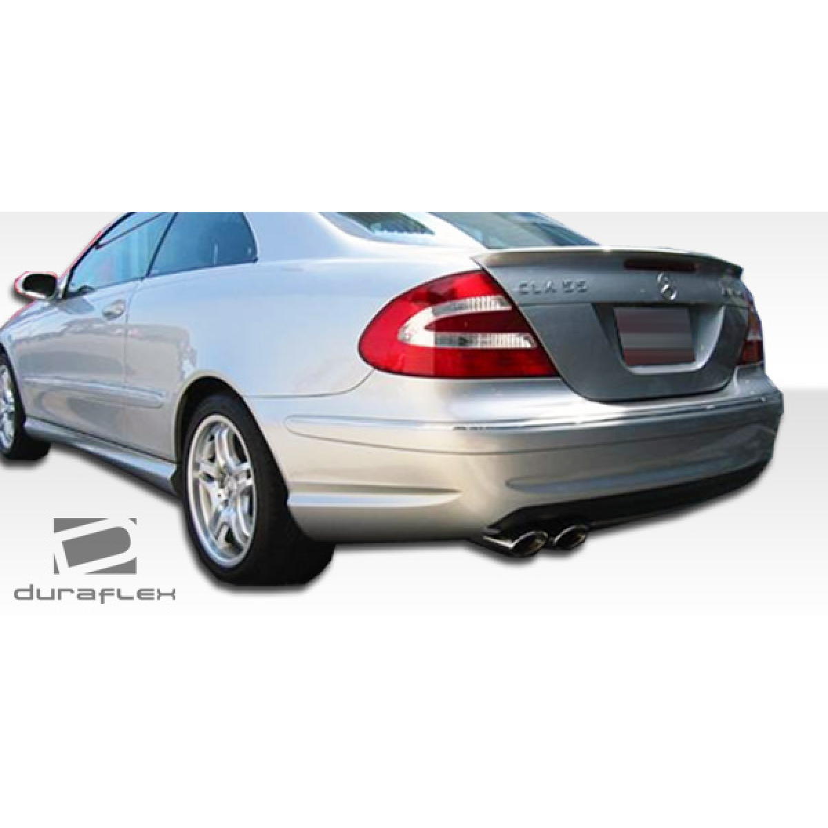 Modify your Mercedes-Benz CLK-Class 2003 with our Exterior/Side Skirts - Viewed from a slight rear angle