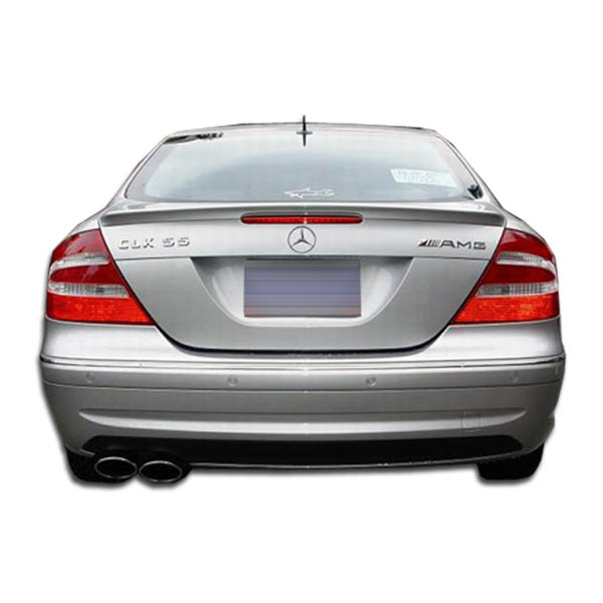 Modify your Mercedes-Benz CLK-Class 2003 with our Exterior/Rear Bumpers or Lips - Rear view at a slight angle from the left