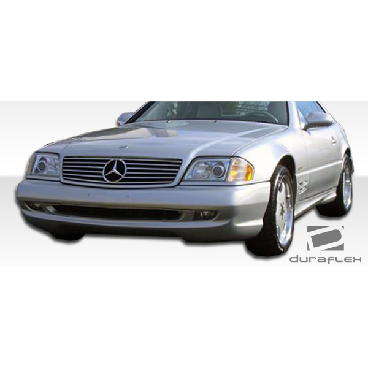 Modify your Mercedes-Benz SL-Class 1990 with our Exterior/Front Bumpers or Lips - Front view at low angle of the car