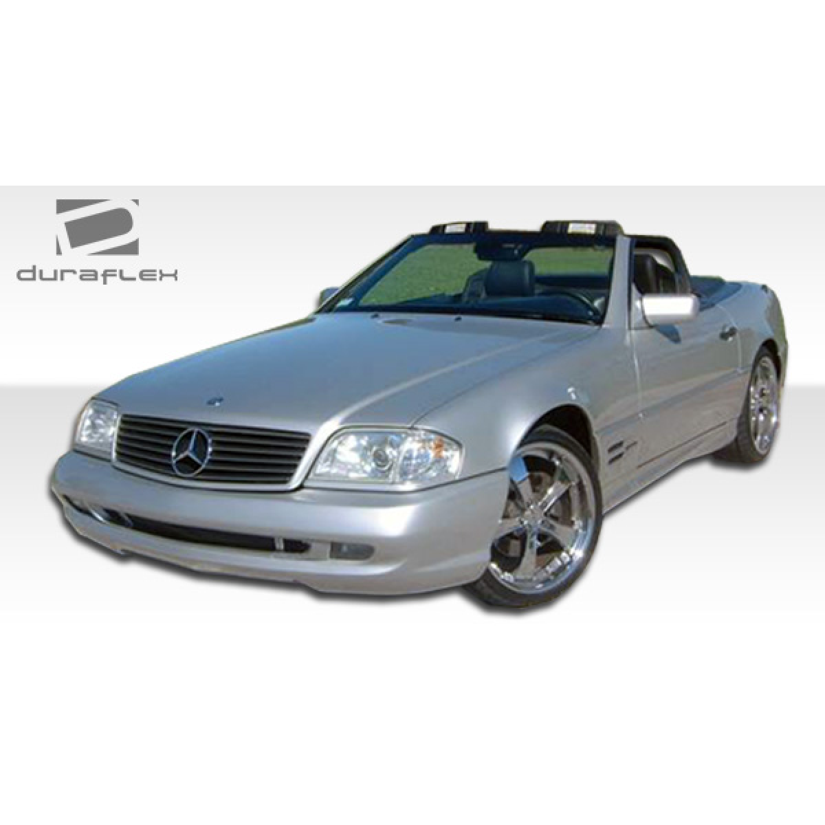 Modify your Mercedes-Benz SL-Class 1990 with our Exterior/Side Skirts - Front view at a slight angle to the right