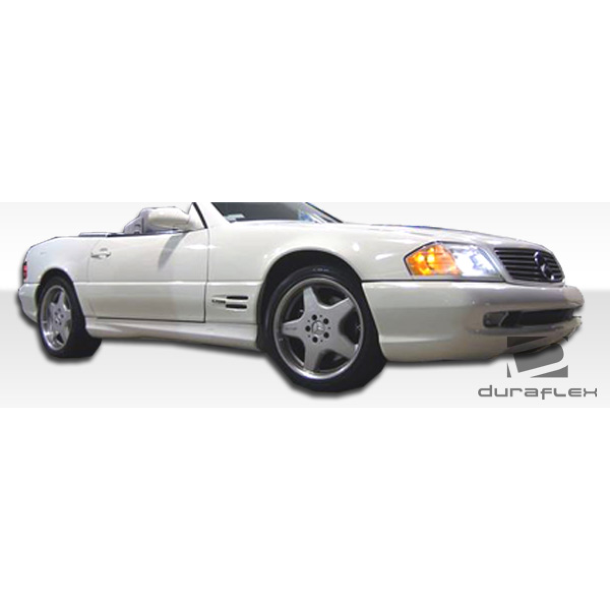 Modify your Mercedes-Benz SL-Class 1990 with our Exterior/Side Skirts - The image shows the part at a low angle