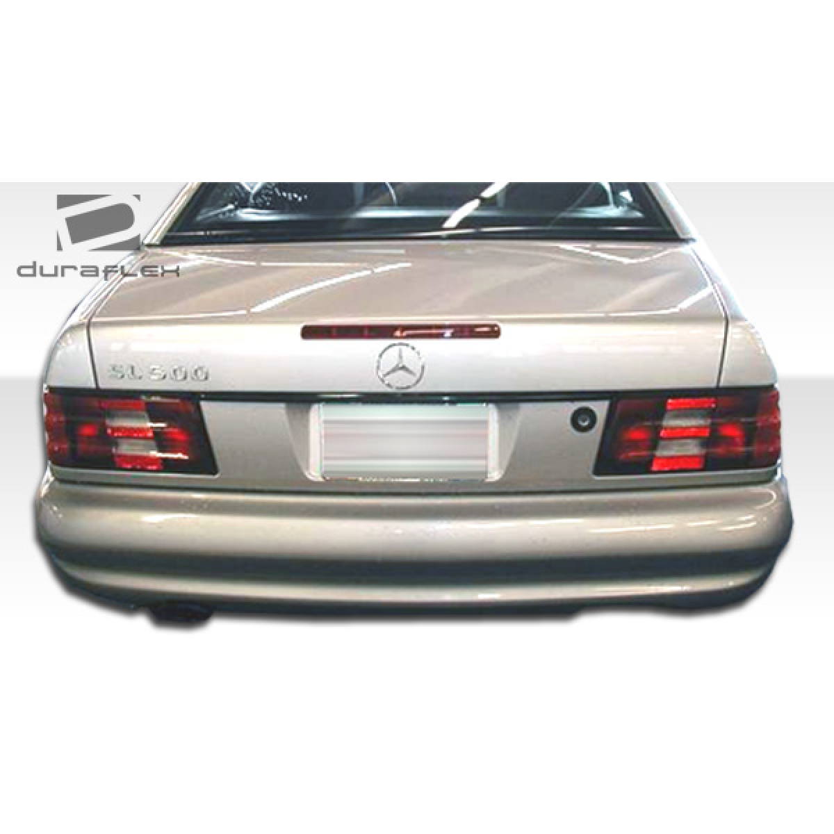 Modify your Mercedes-Benz SL-Class 1990 with our Exterior/Complete Body Kits - Showing rear view from straight behind vehicle