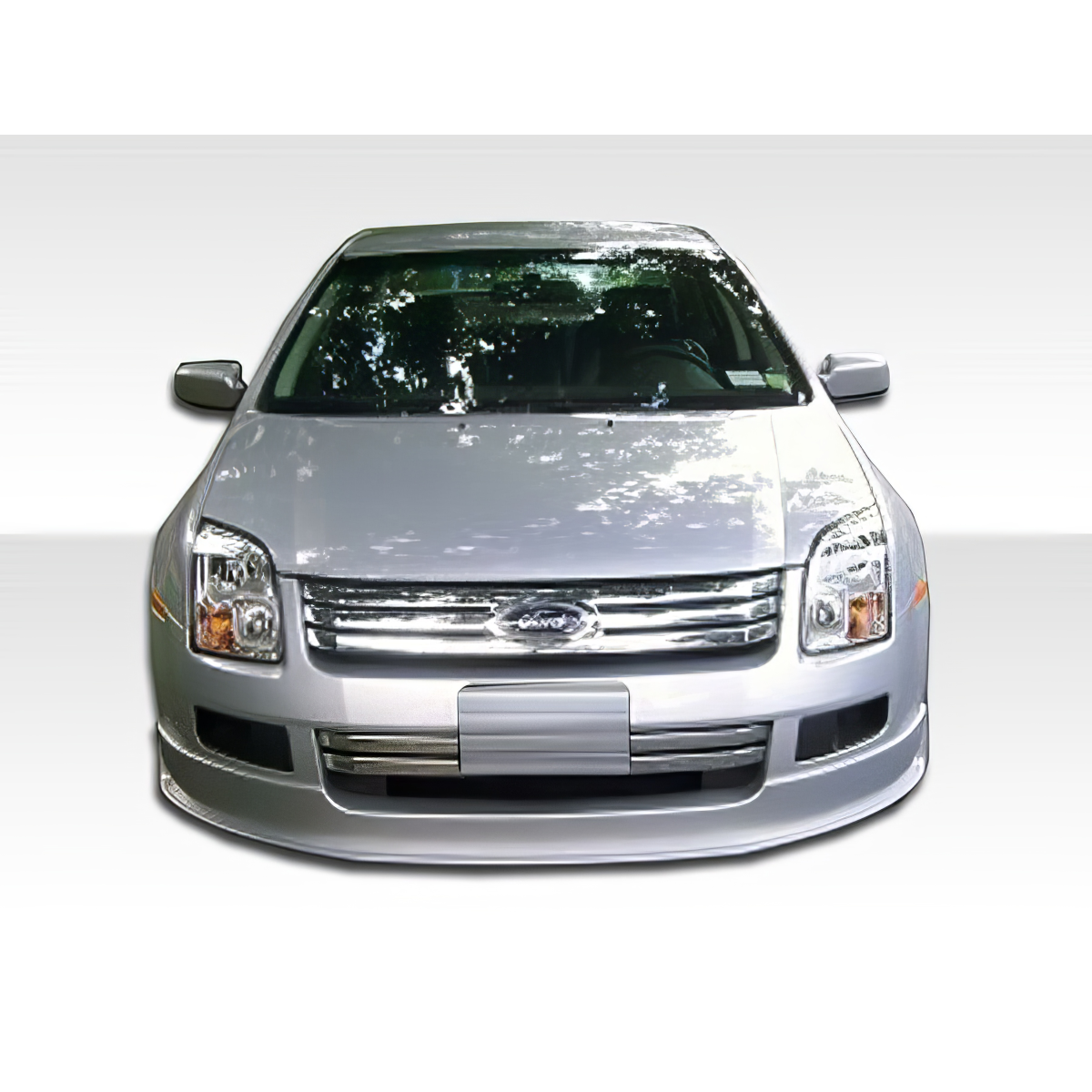 Modify your Ford Fusion 2006 with our Exterior/Front Bumpers or Lips - Front view of a Ford Fusion at eye level