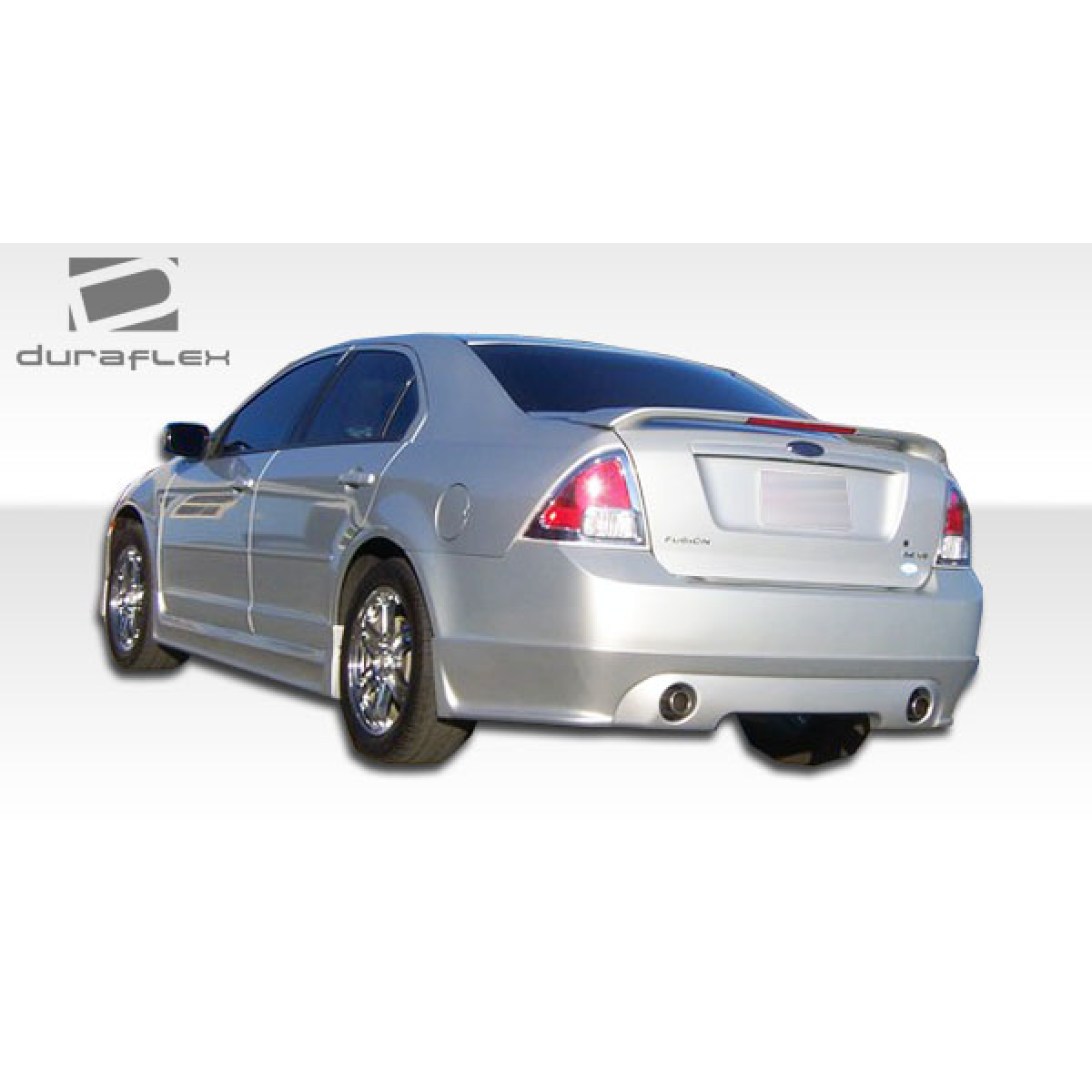 Modify your Ford Fusion 2006 with our Exterior/Side Skirts - The image shows a rear three quarter angle view