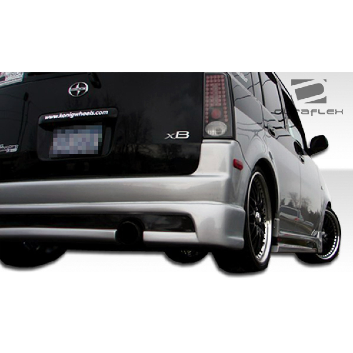 Modify your Scion xB 2004 with our Exterior/Complete Body Kits - Angled view from rear and slightly above