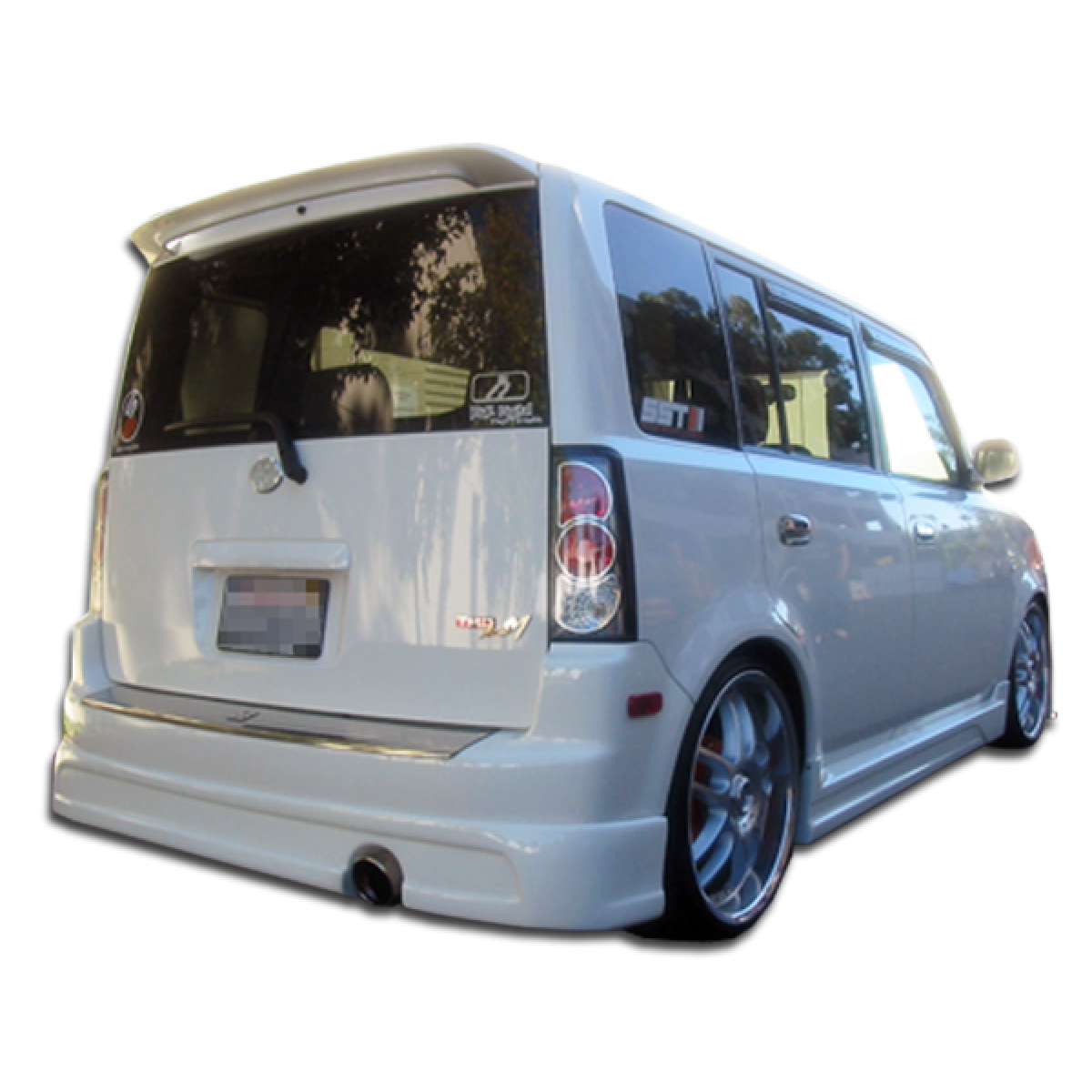 Modify your Scion xB 2004 with our Exterior/Complete Body Kits - Rear view angle showing the bumper accessory