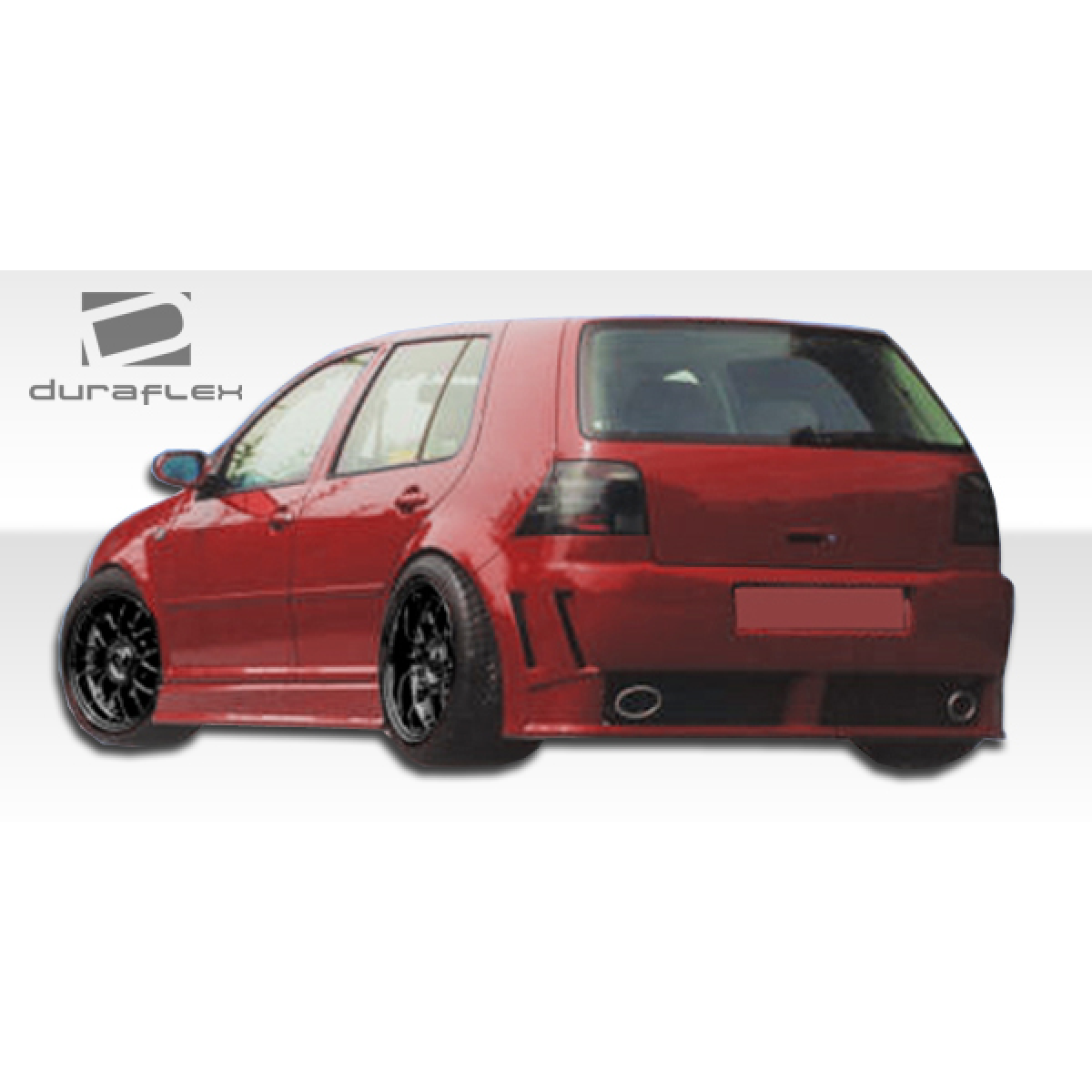 Modify your Volkswagen Golf 1999 with our Exterior/Rear Bumpers or Lips - Rear three quarter angle showing bumper design