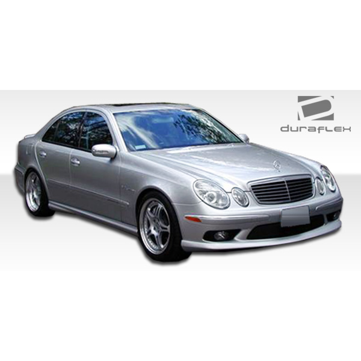 Modify your Mercedes-Benz E55 AMG 2003 with our Exterior/Side Skirts - The image shows the vehicle at a slight angle