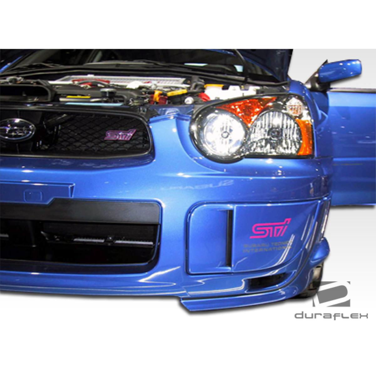 Modify your Subaru Impreza 2004 with our Exterior/Front Bumpers or Lips - Front view at a slight angle