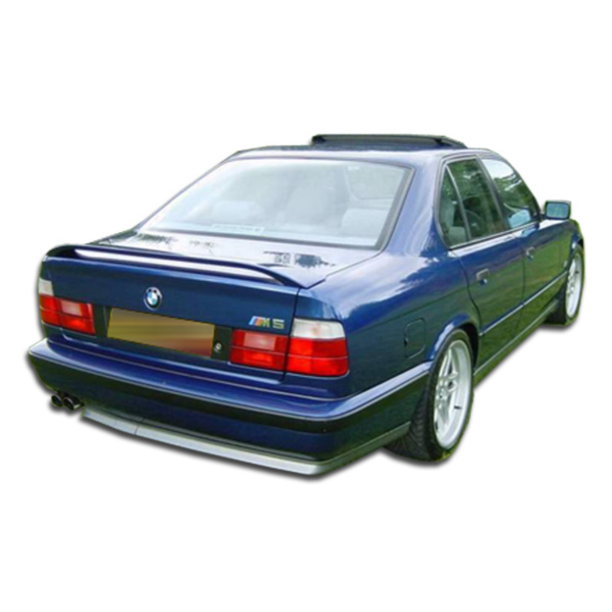 Modify your BMW 5-Series 1989 with our Exterior/Rear Bumpers or Lips - Rear view angle of the BMW 5 Series E34