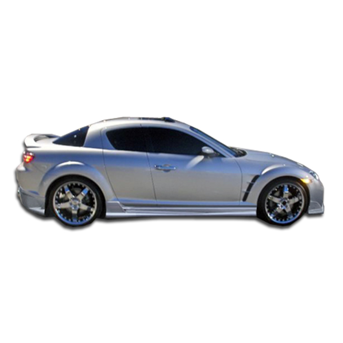 Modify your Mazda RX-8 2004 with our Exterior/Side Skirts - The image is shown from a side profile view