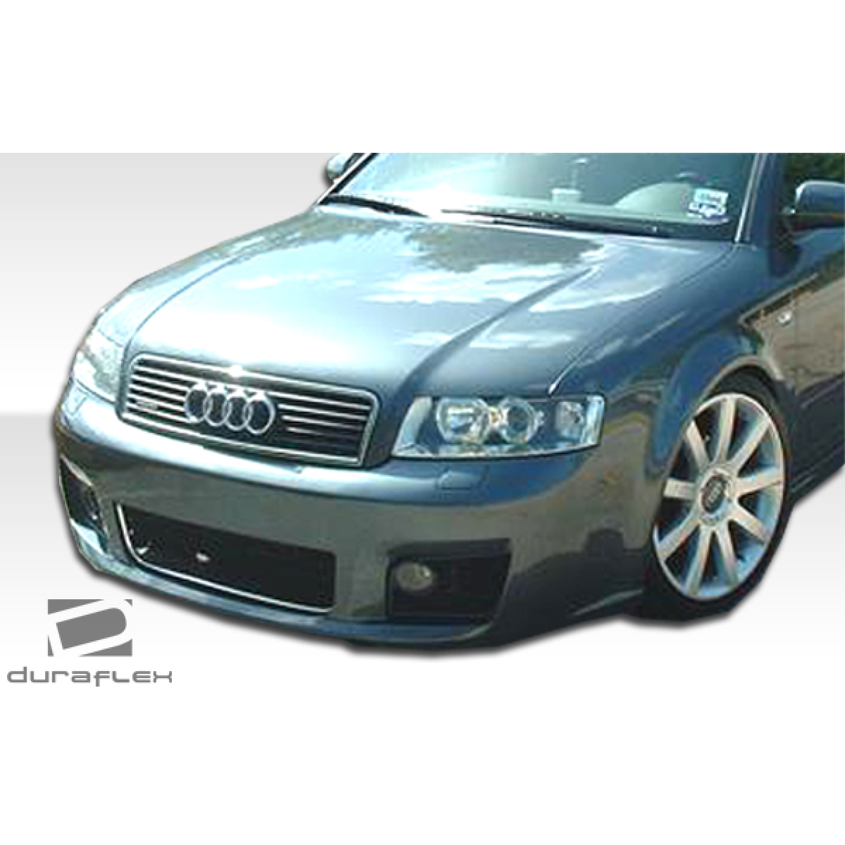 Modify your Audi A4 2002 with our Exterior/Front Bumpers or Lips - Front view of the Audi A4 at a 3/4 angle