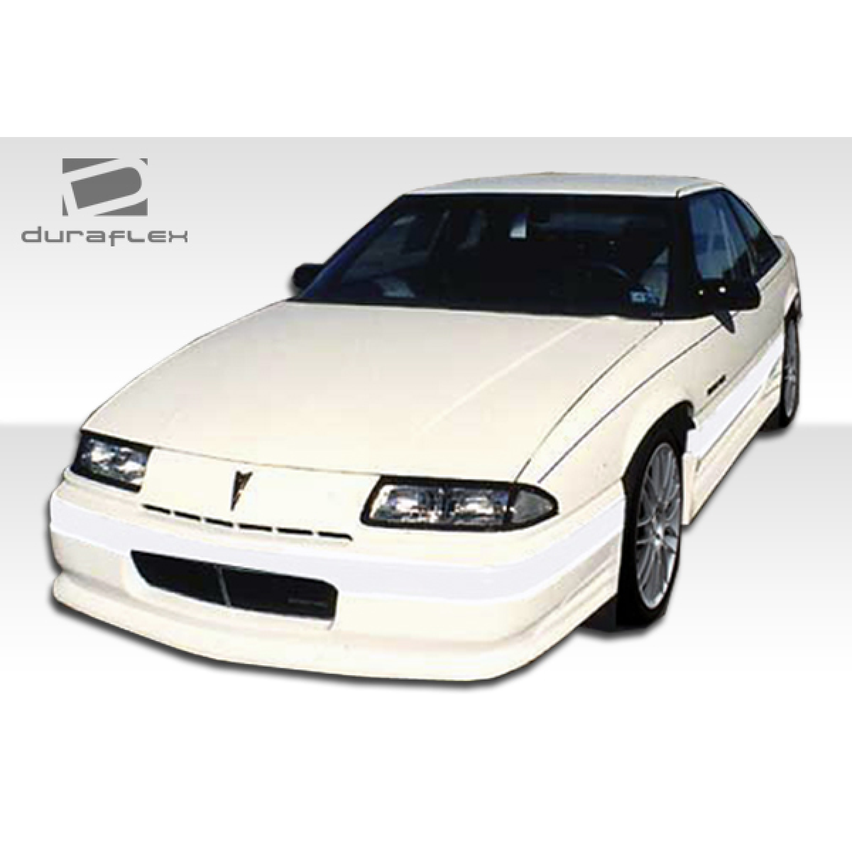 Modify your Pontiac Grand Prix 1988 with our Exterior/Side Skirts - Front angle showing side skirts on the Grand Prix