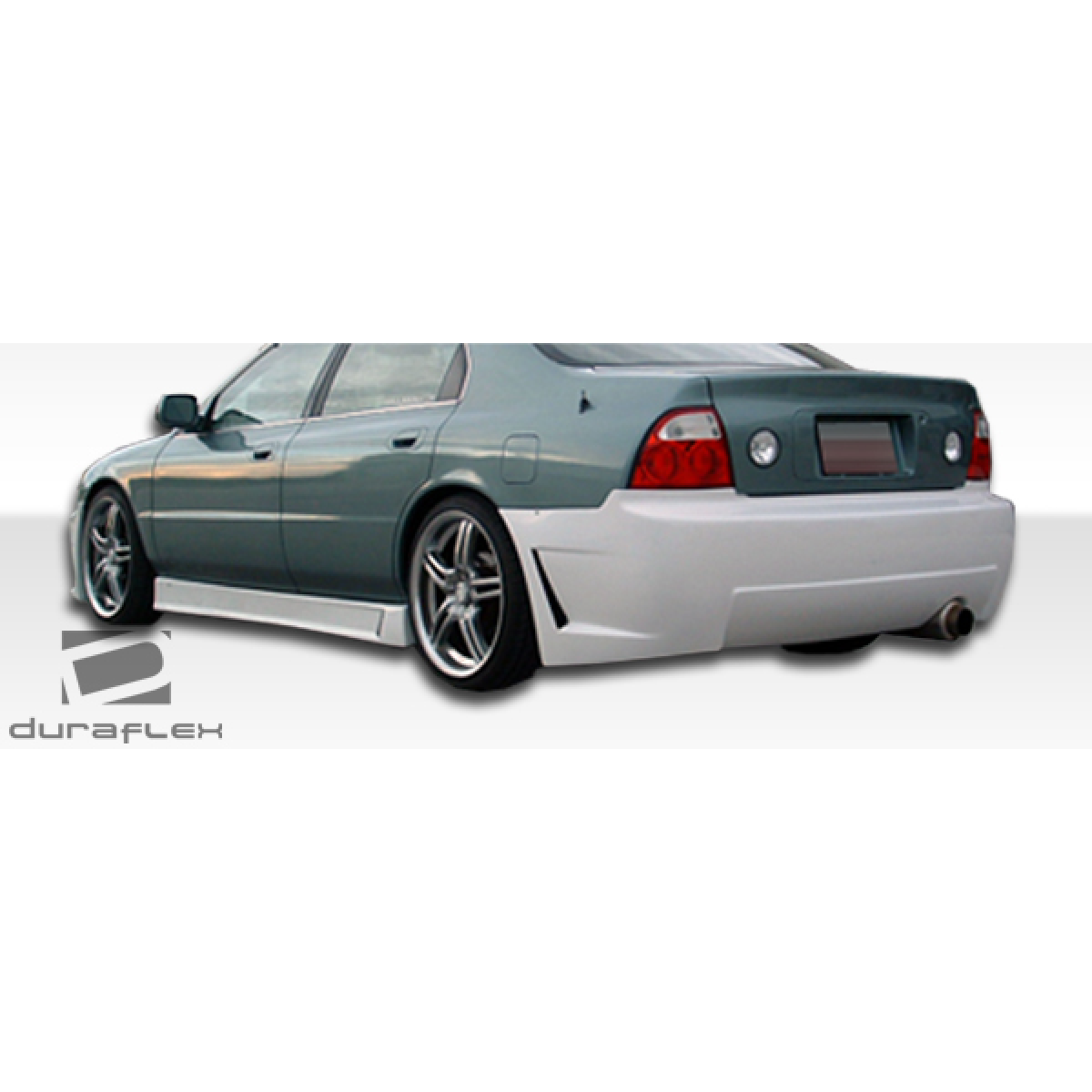 Modify your Honda Accord 1994 with our Exterior/Side Skirts - Side angle view of the car from the rear