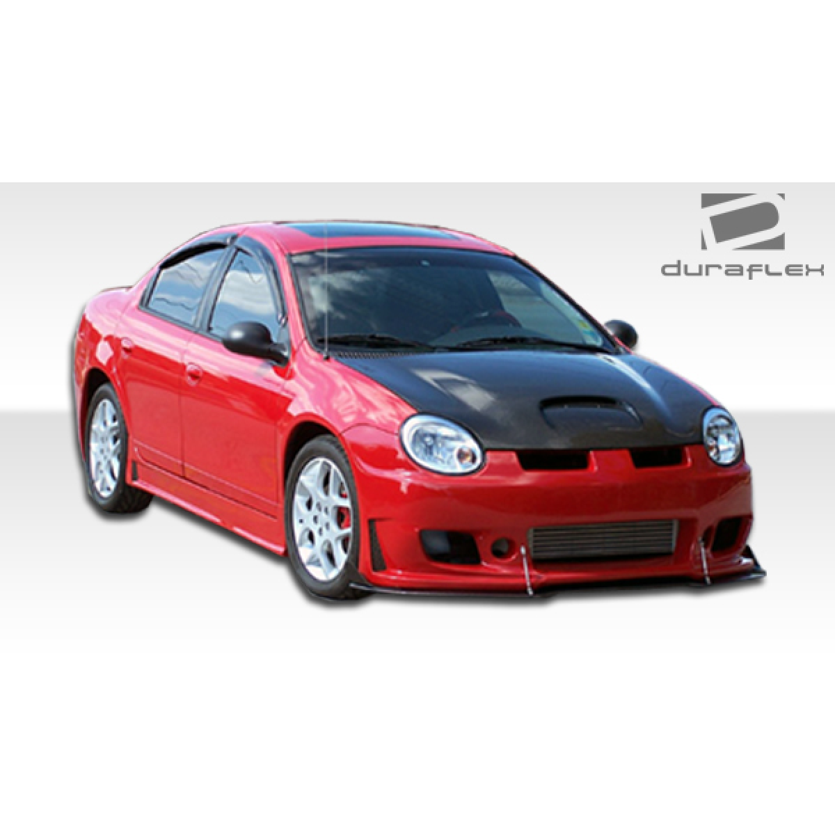 Modify your Dodge Neon 2000 with our Exterior/Side Skirts - Angled view showcasing exterior side skirts