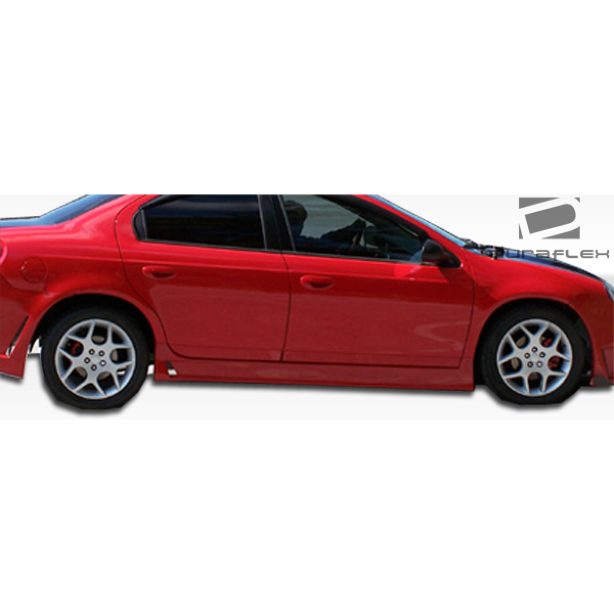 Modify your Dodge Neon 2000 with our Exterior/Side Skirts - Side profile view of a car part displays at angle