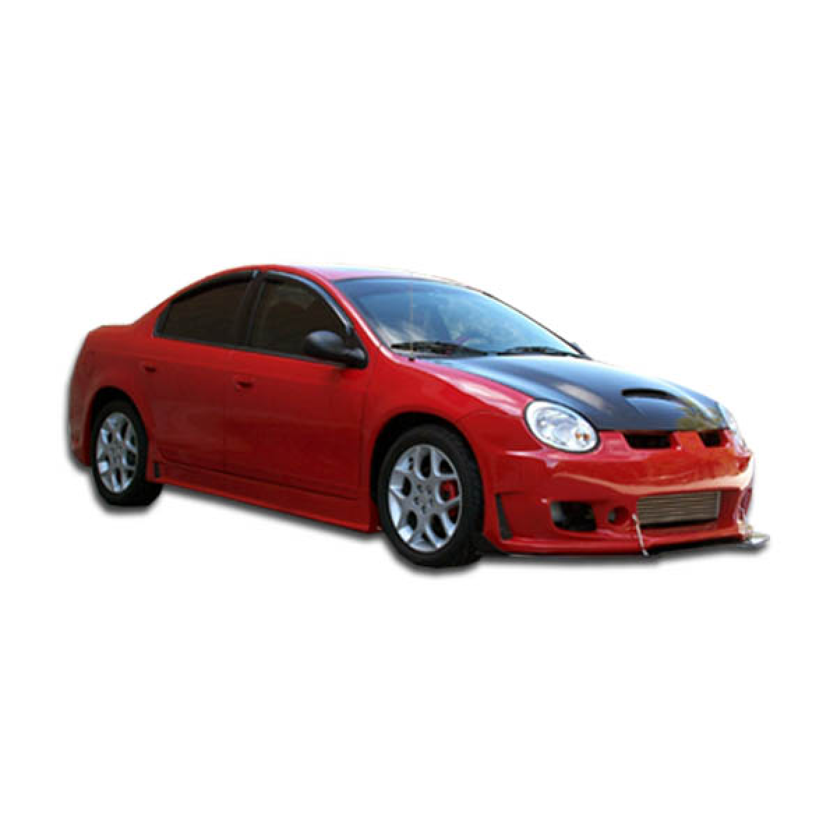 Modify your Dodge Neon 2000 with our Exterior/Side Skirts - The part is viewed from a left front angle