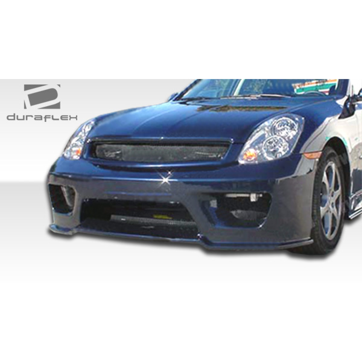 Modify your Infiniti G35 2003 with our Exterior/Front Bumpers or Lips - Front view of the car part at eye level