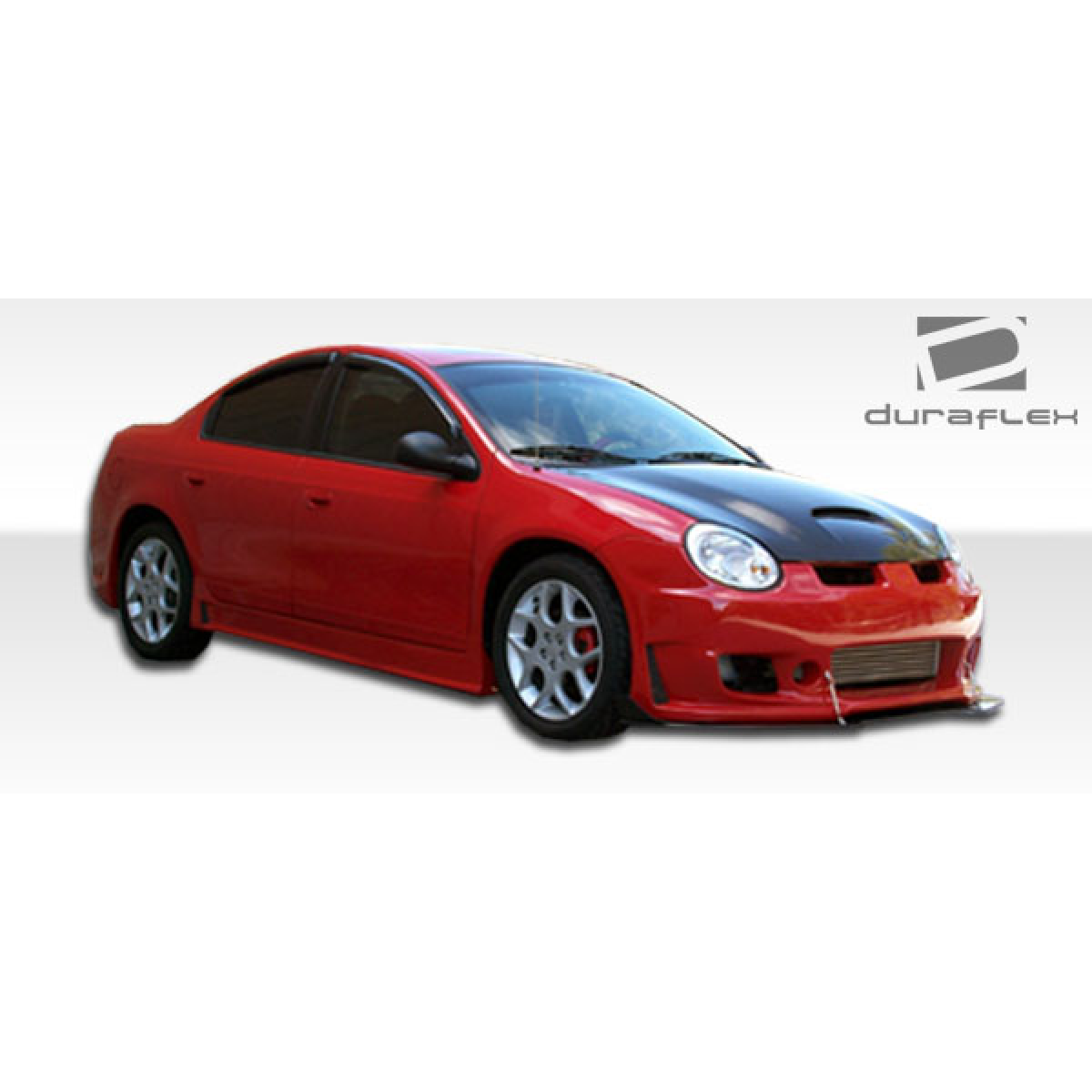 Modify your Dodge Neon 2003 with our Exterior/Front Bumpers or Lips - Side angle view of a modified Dodge Neon