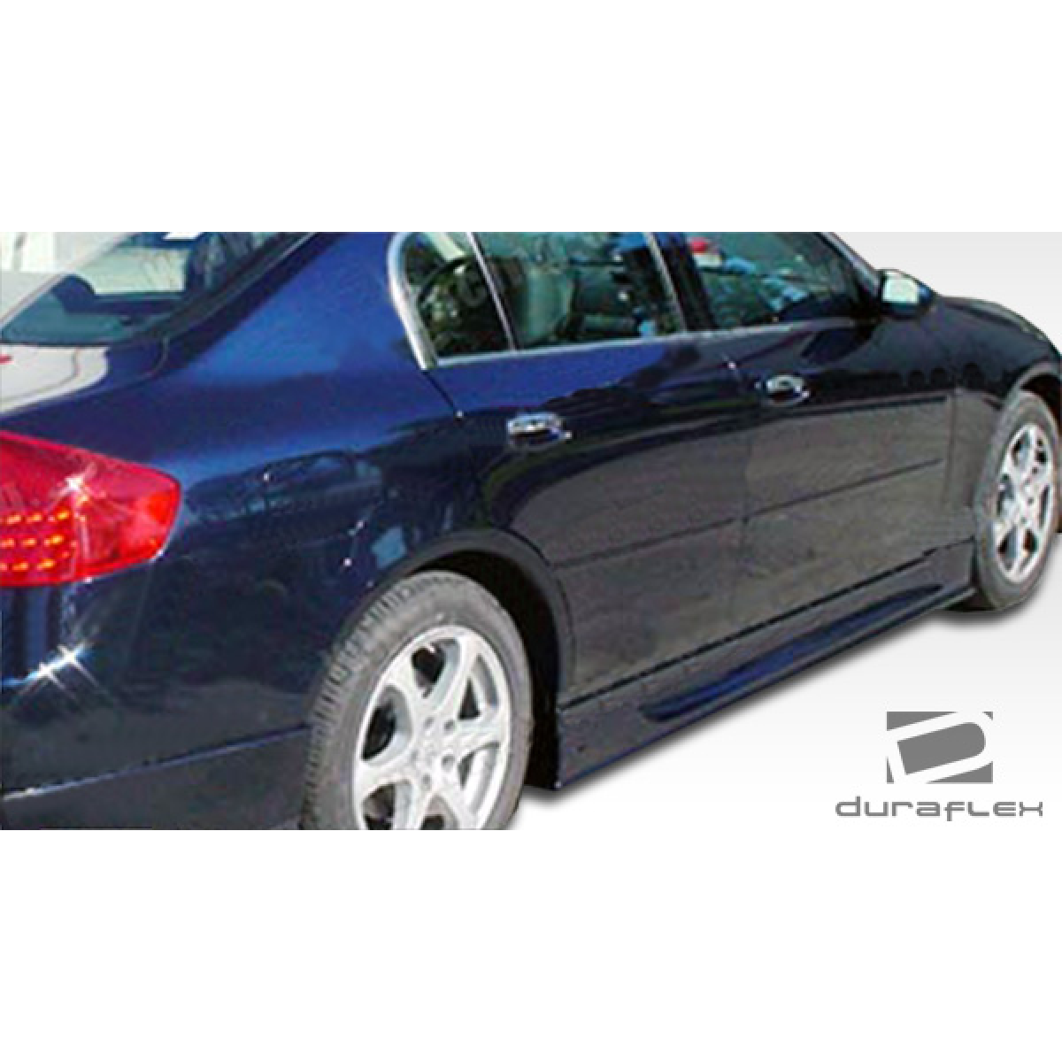 Modify your Infiniti G35 2003 with our Exterior/Complete Body Kits - Side view angle of the vehicle's rear section