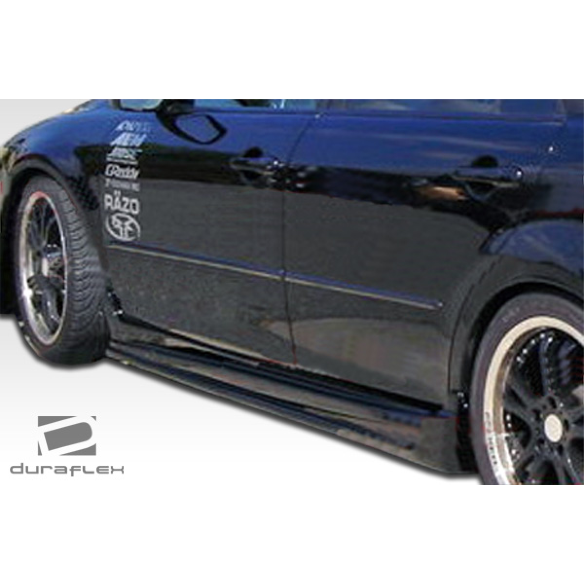 Modify your Mazda 6 2003 with our Exterior/Complete Body Kits - Side view of vehicle with side skirts installed